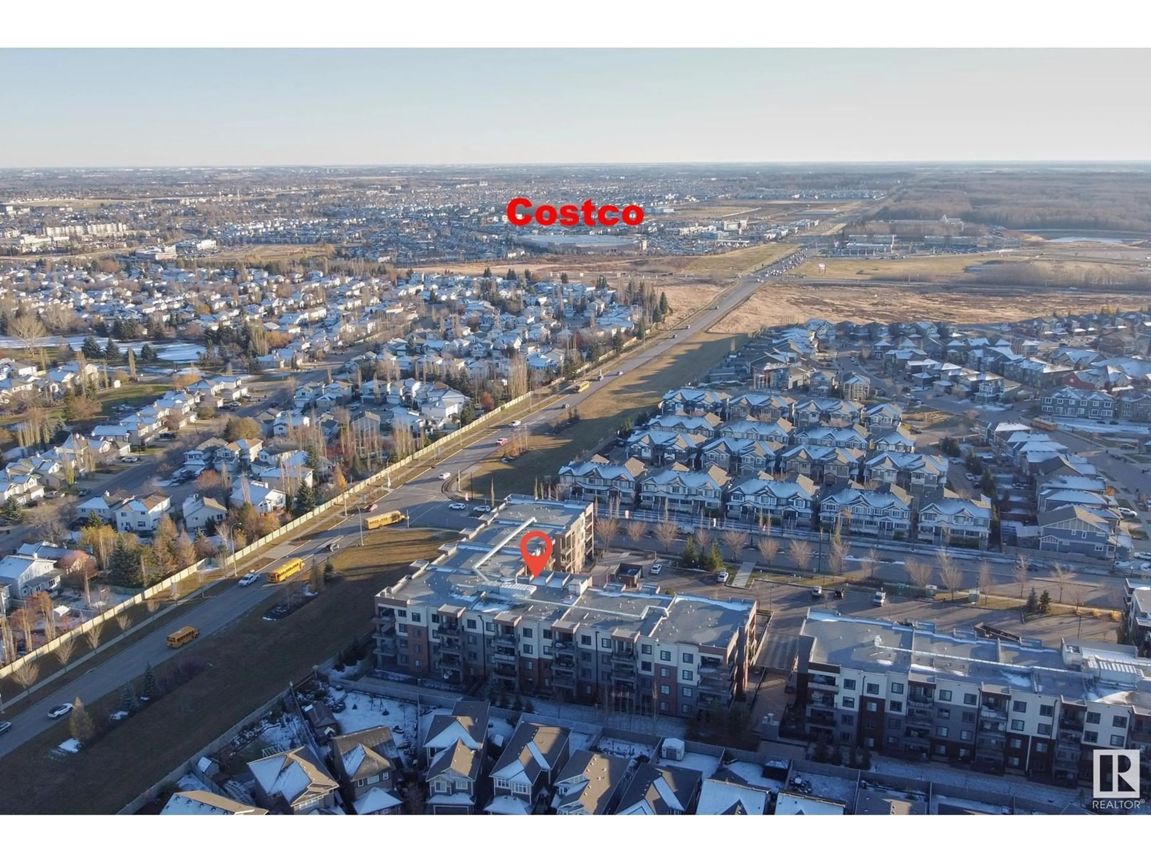 A pic from outside/outdoor area/front of a property/back of a property/a pic from drone, unknown for 318 - 1004 ROSENTHAL BLVD NW, Edmonton Alberta T5T7C6