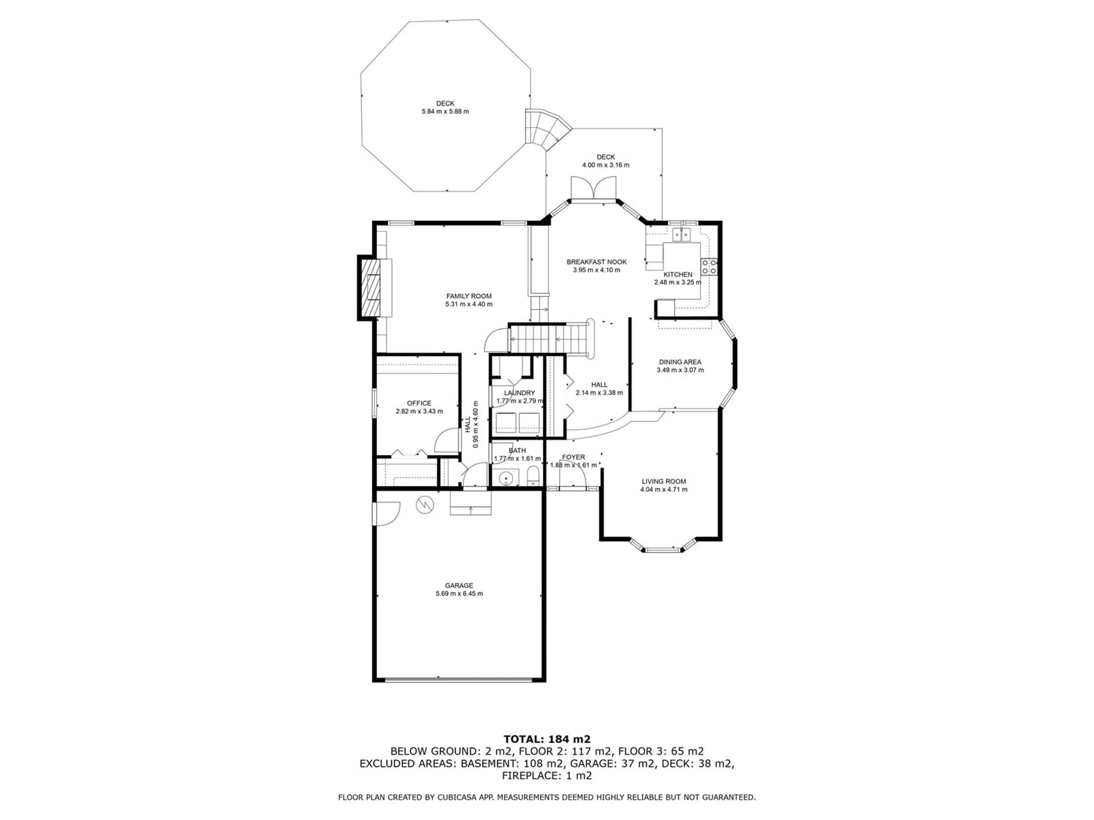 Floor plan for 609 WHISTON WD NW, Edmonton Alberta T6M2C6