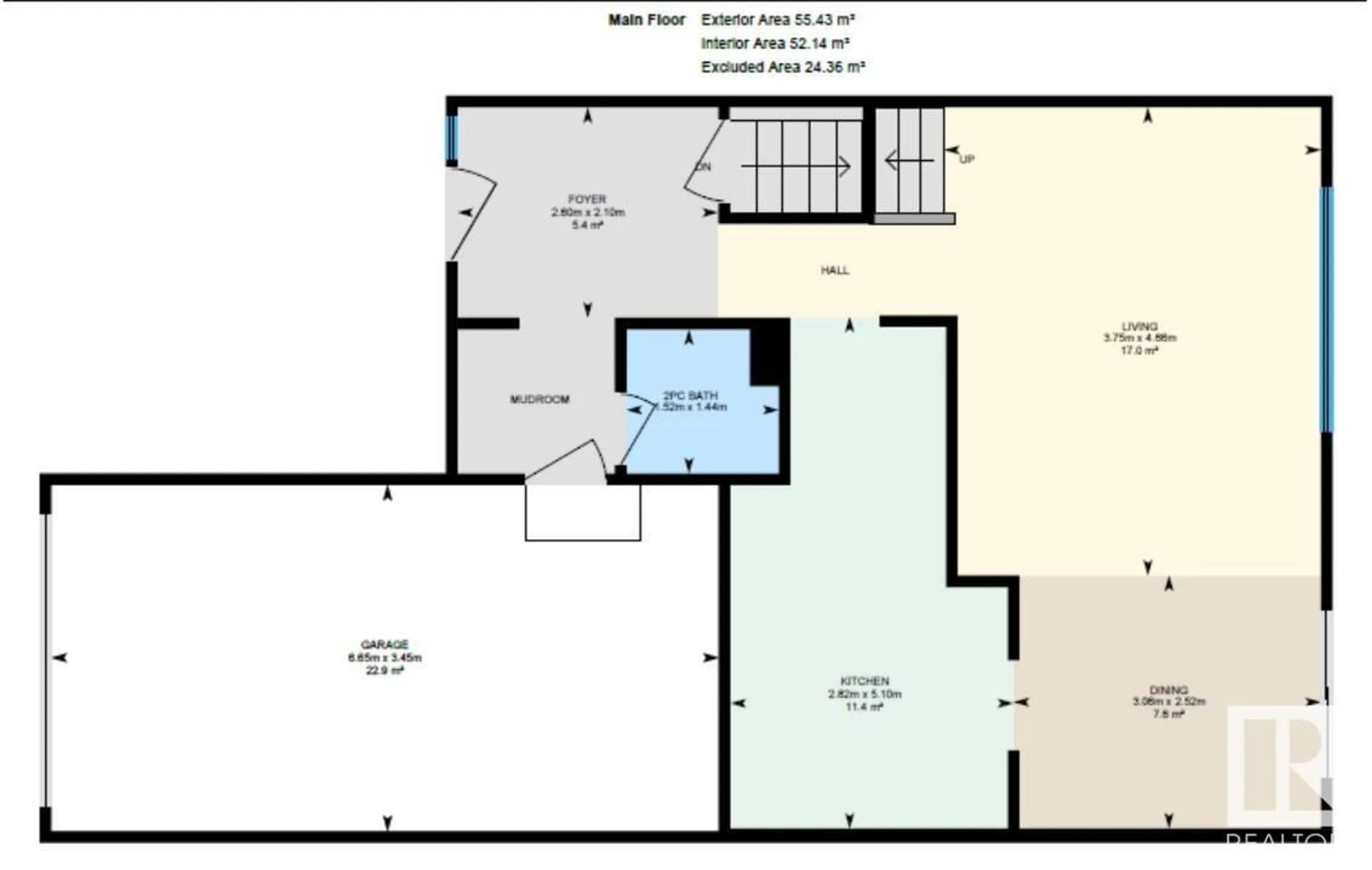 Floor plan for 266 Callingwood Place NW NW, Edmonton Alberta T5T2C6