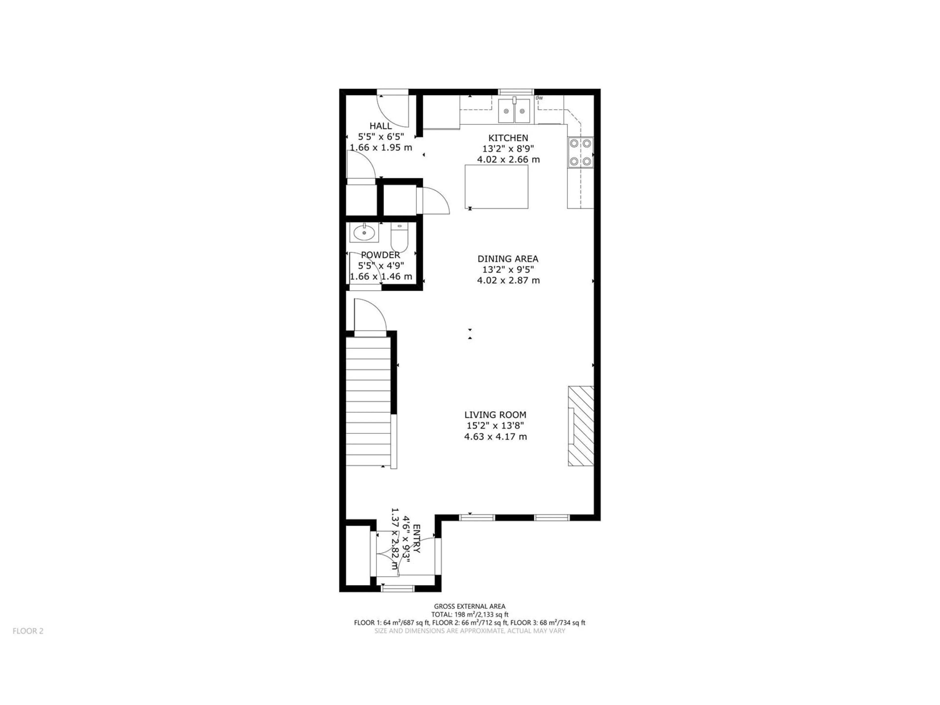 Floor plan for 7347 EDGEMONT WY NW, Edmonton Alberta T6M0P9