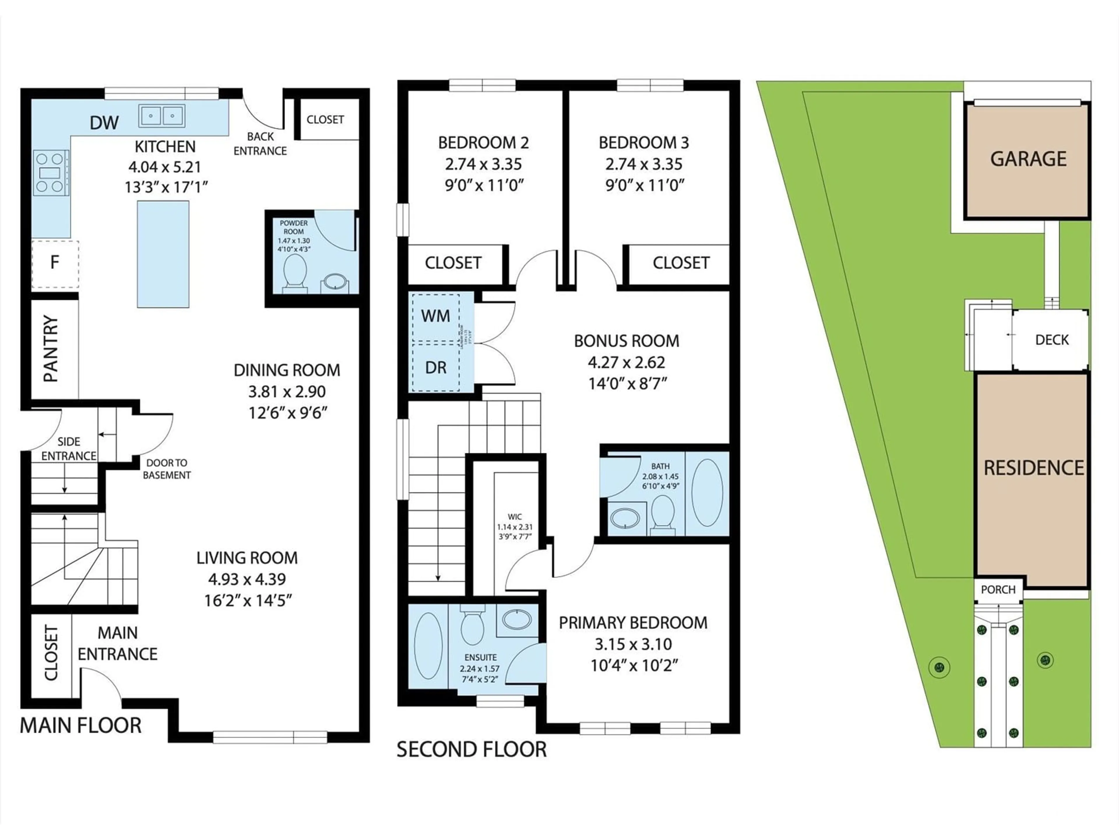 Floor plan for 4696 175 AV NW, Edmonton Alberta T5Y3Z8