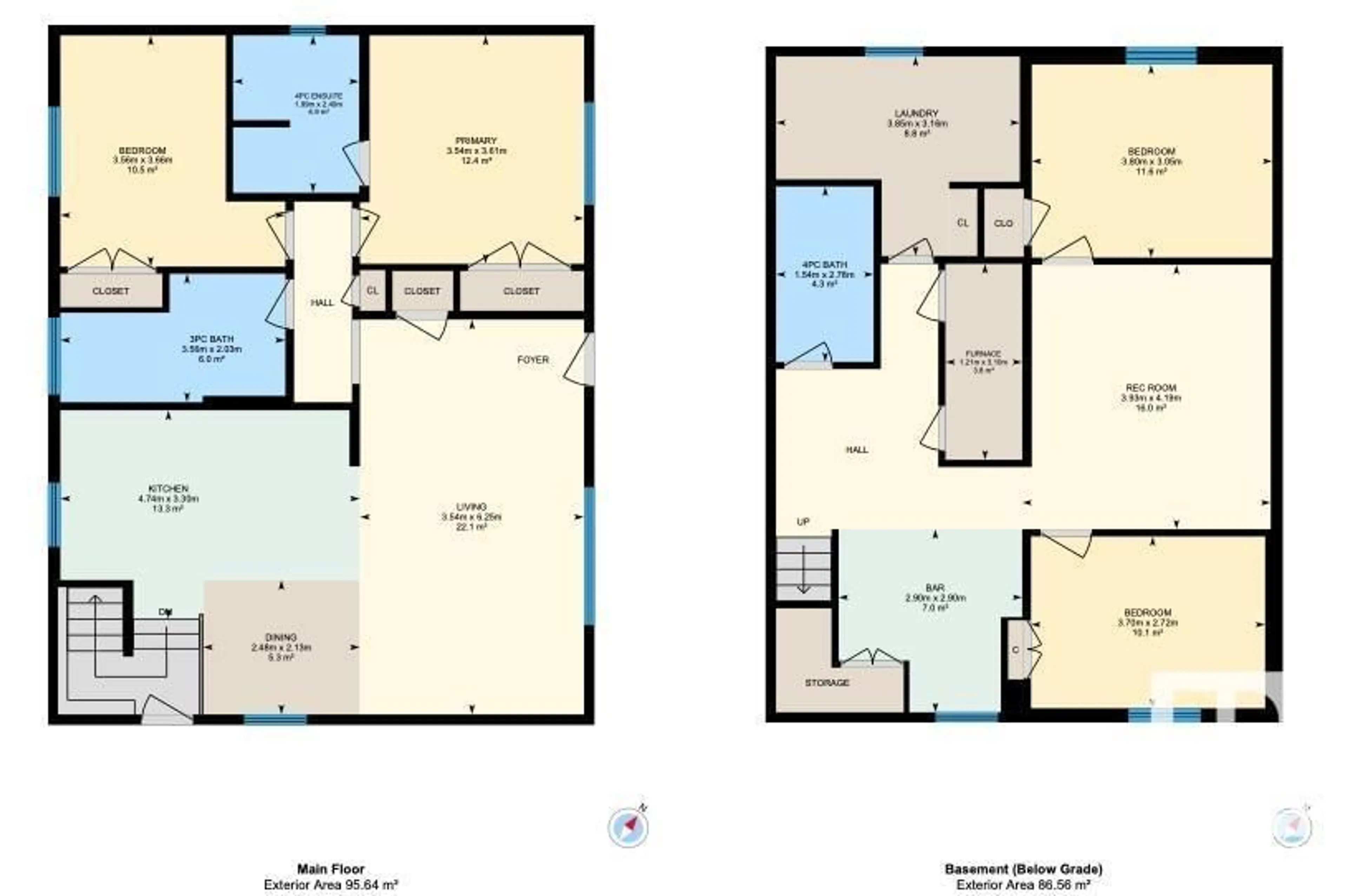 Floor plan for 10566 42 ST NW, Edmonton Alberta T6A1T8