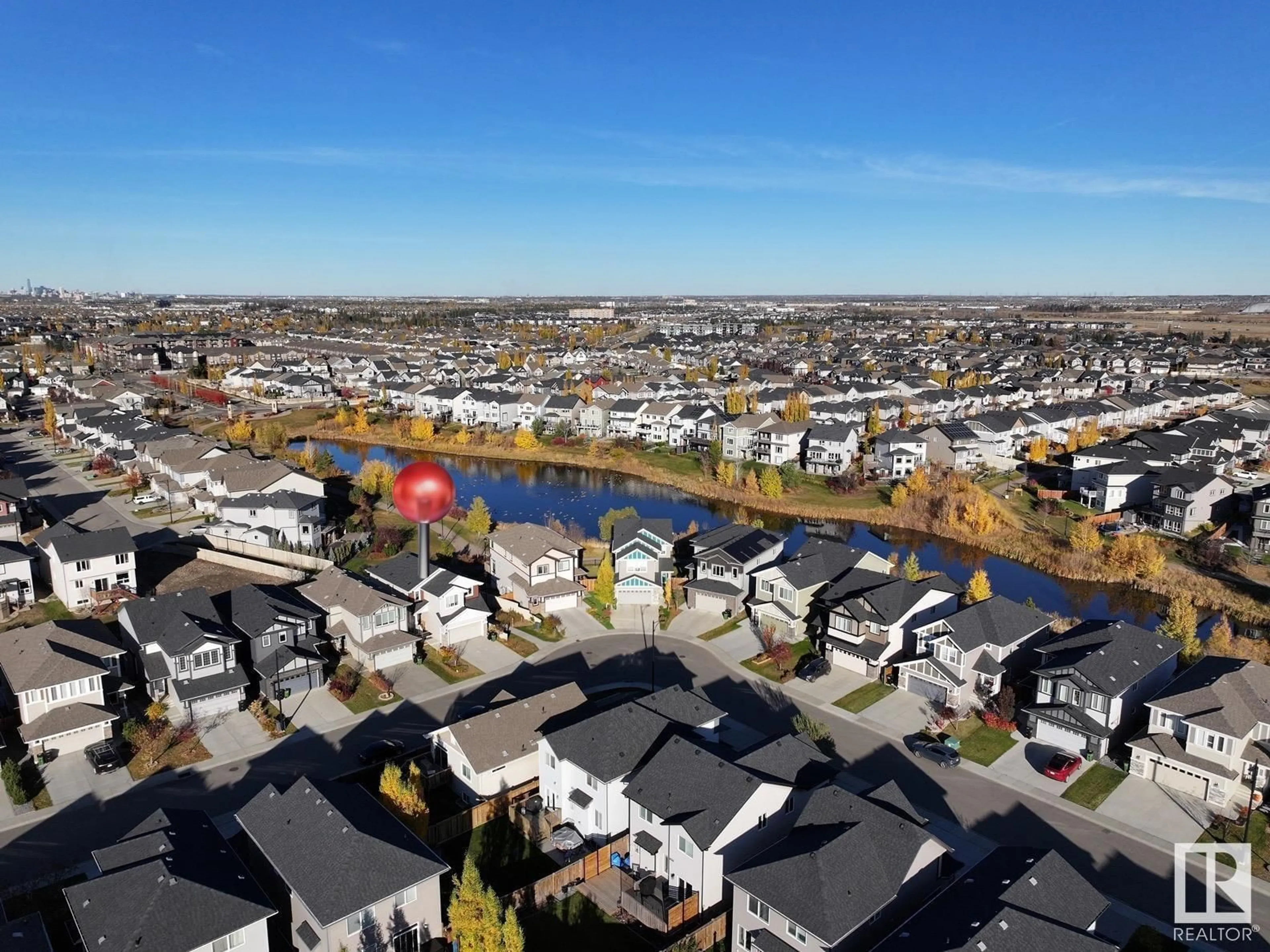 A pic from exterior of the house or condo, the street view for 5447 Allbright Square SW, Edmonton Alberta T6W3H7