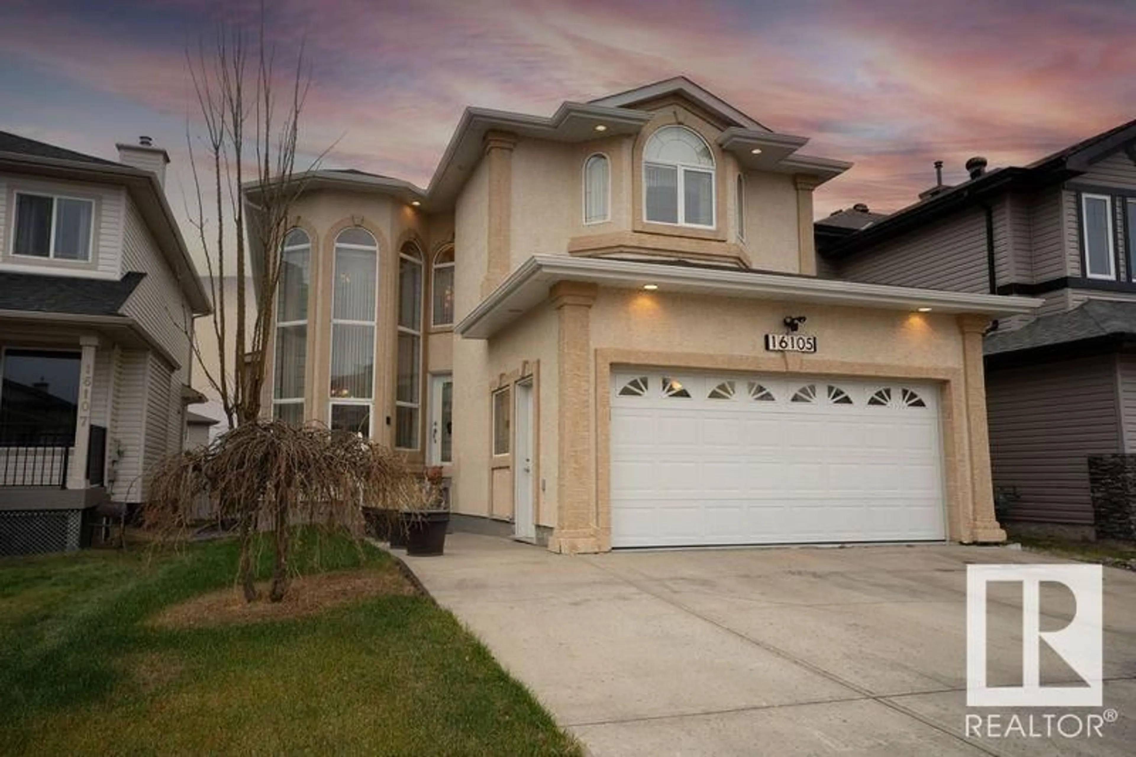 Frontside or backside of a home, the street view for 16105 48 ST NW, Edmonton Alberta T5Y0H2