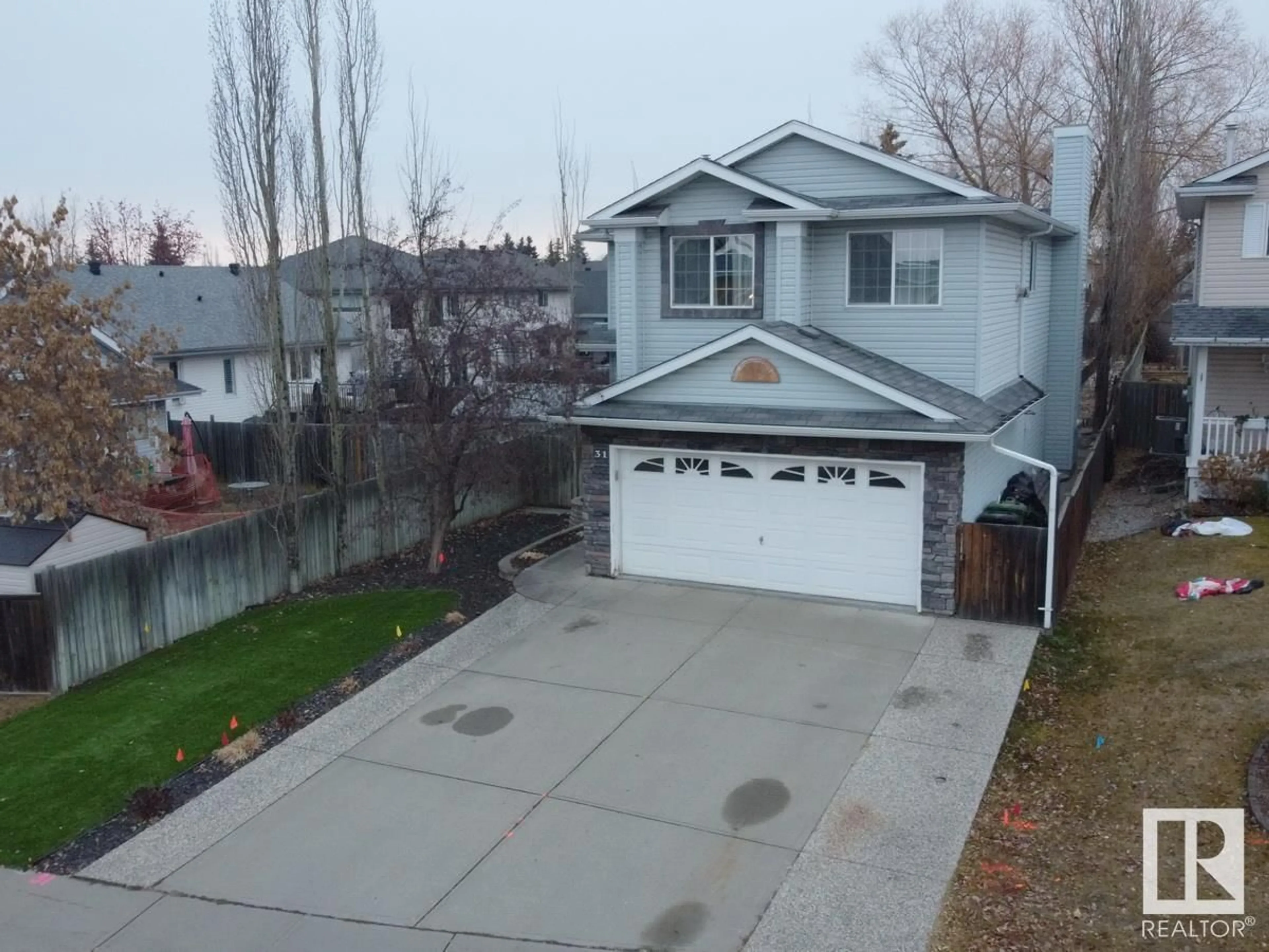 Frontside or backside of a home, the street view for 31 WESTWOOD WY, Fort Saskatchewan Alberta T8L4G4