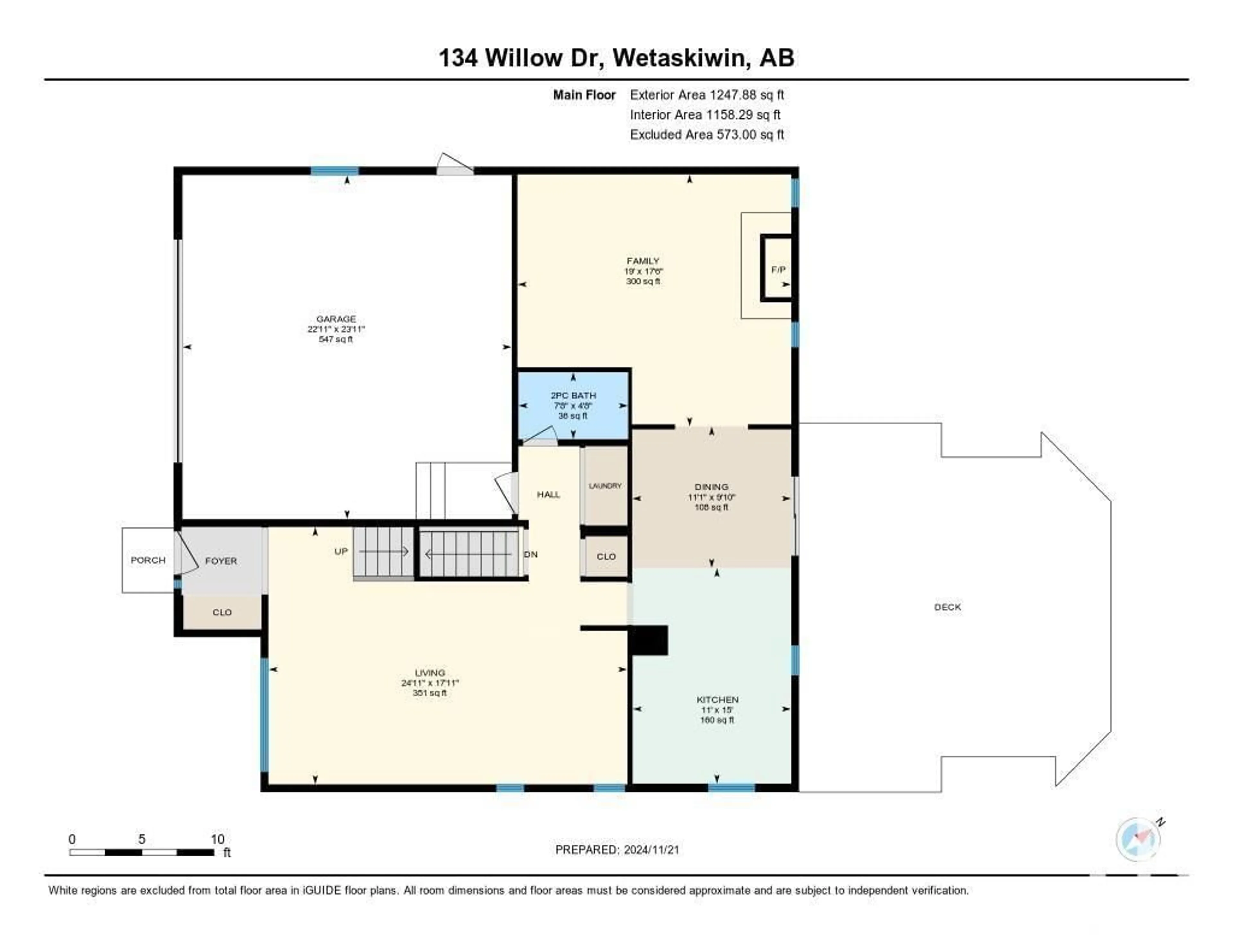 Floor plan for 134 Willow Dr., Wetaskiwin Alberta T9A2X5