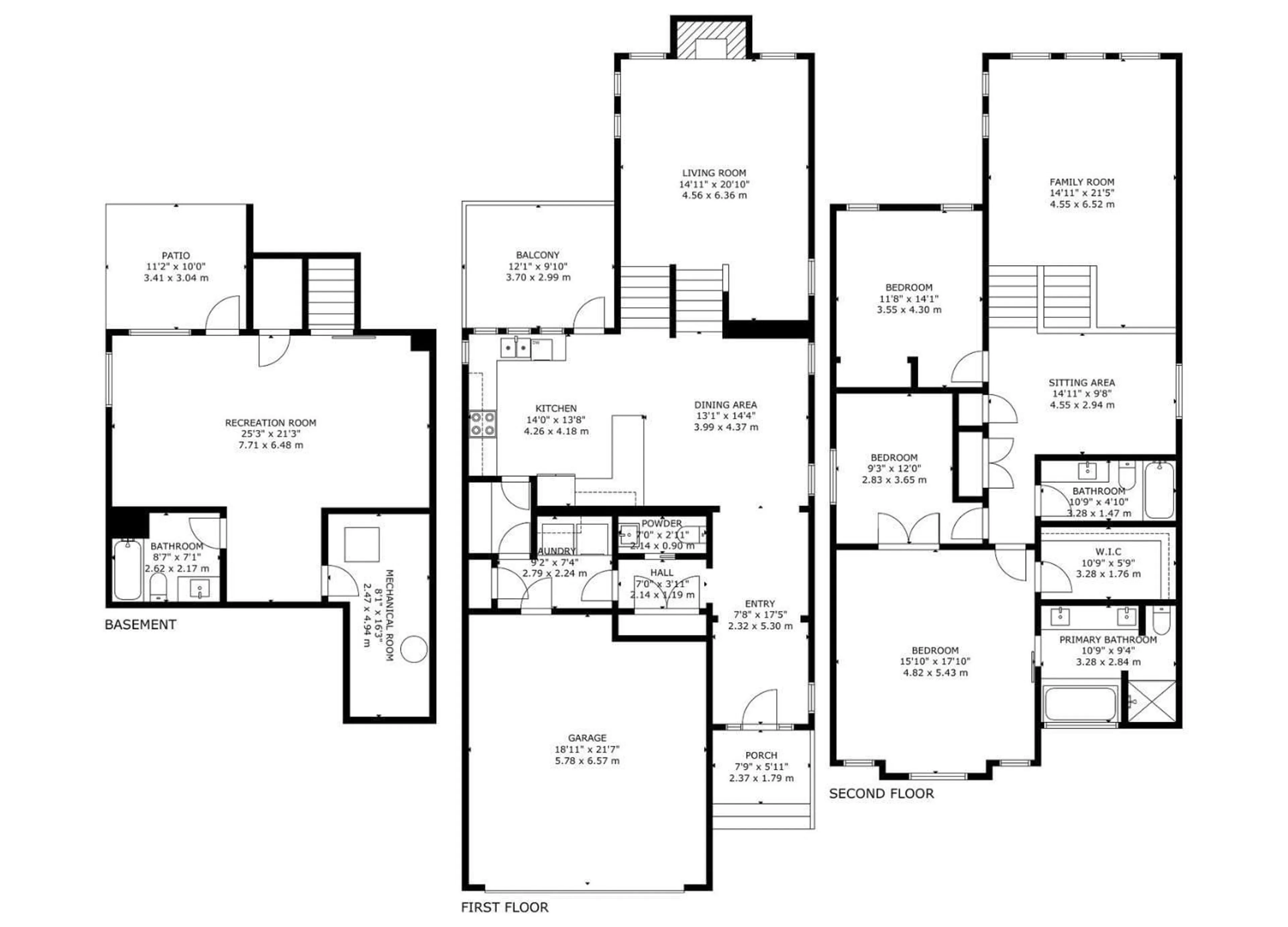 Floor plan for 17112 121 ST NW, Edmonton Alberta T5X0H4