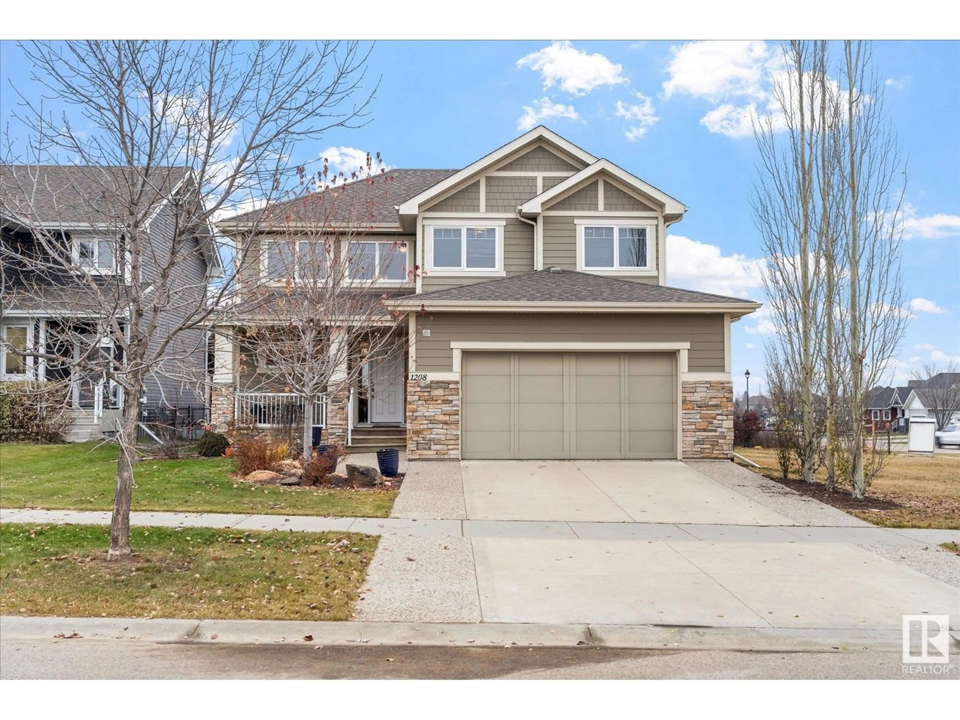 Frontside or backside of a home, the street view for 1208 GENESIS LAKE BV, Stony Plain Alberta T7Z0G3