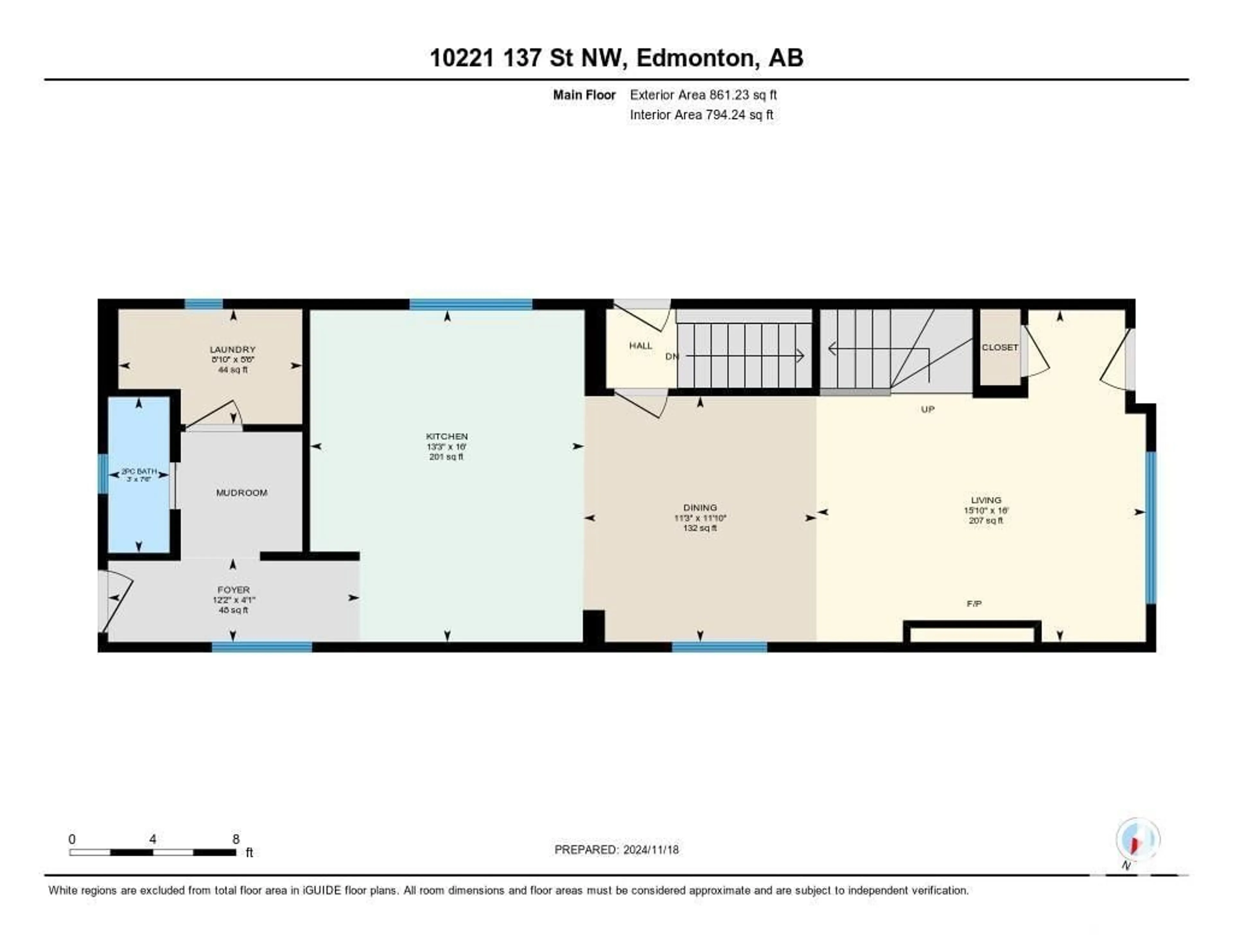 Floor plan for 10221 137 ST NW, Edmonton Alberta T5N2G8