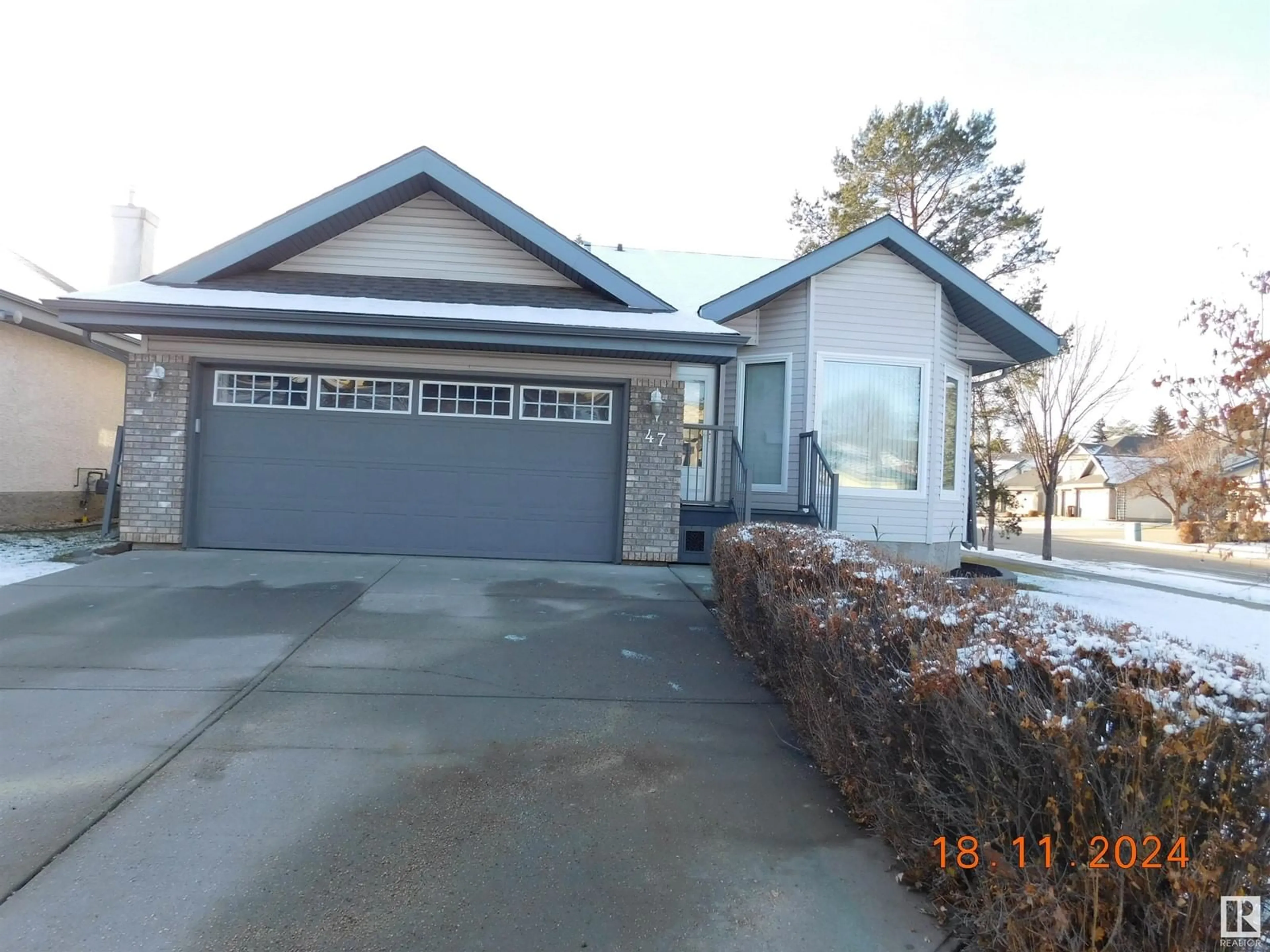 Frontside or backside of a home, the street view for 47 ARCAND DR, St. Albert Alberta T8N5V1