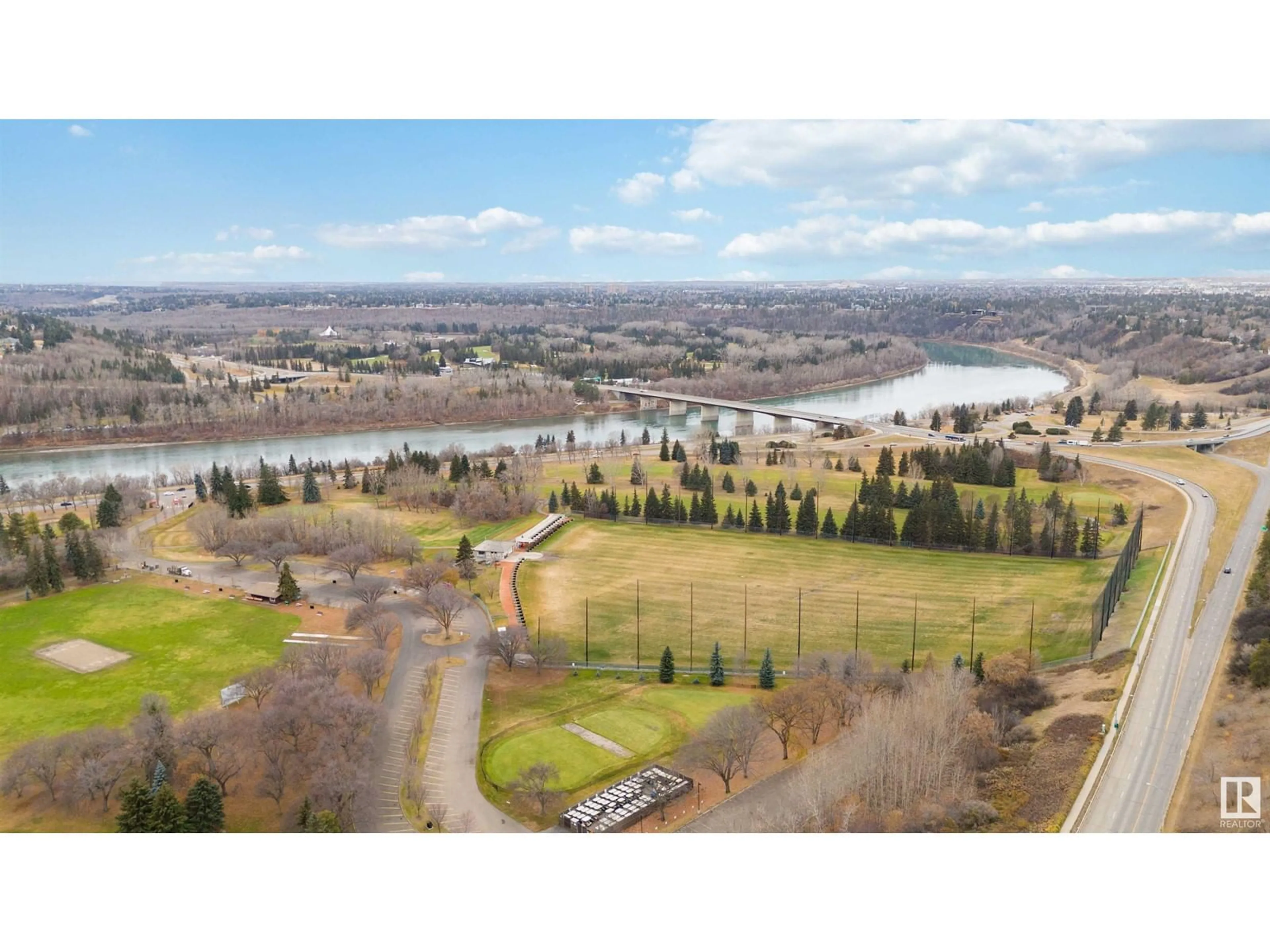 A pic from exterior of the house or condo, the view of lake or river for #703 10010 119 ST NW, Edmonton Alberta T5K1Y8