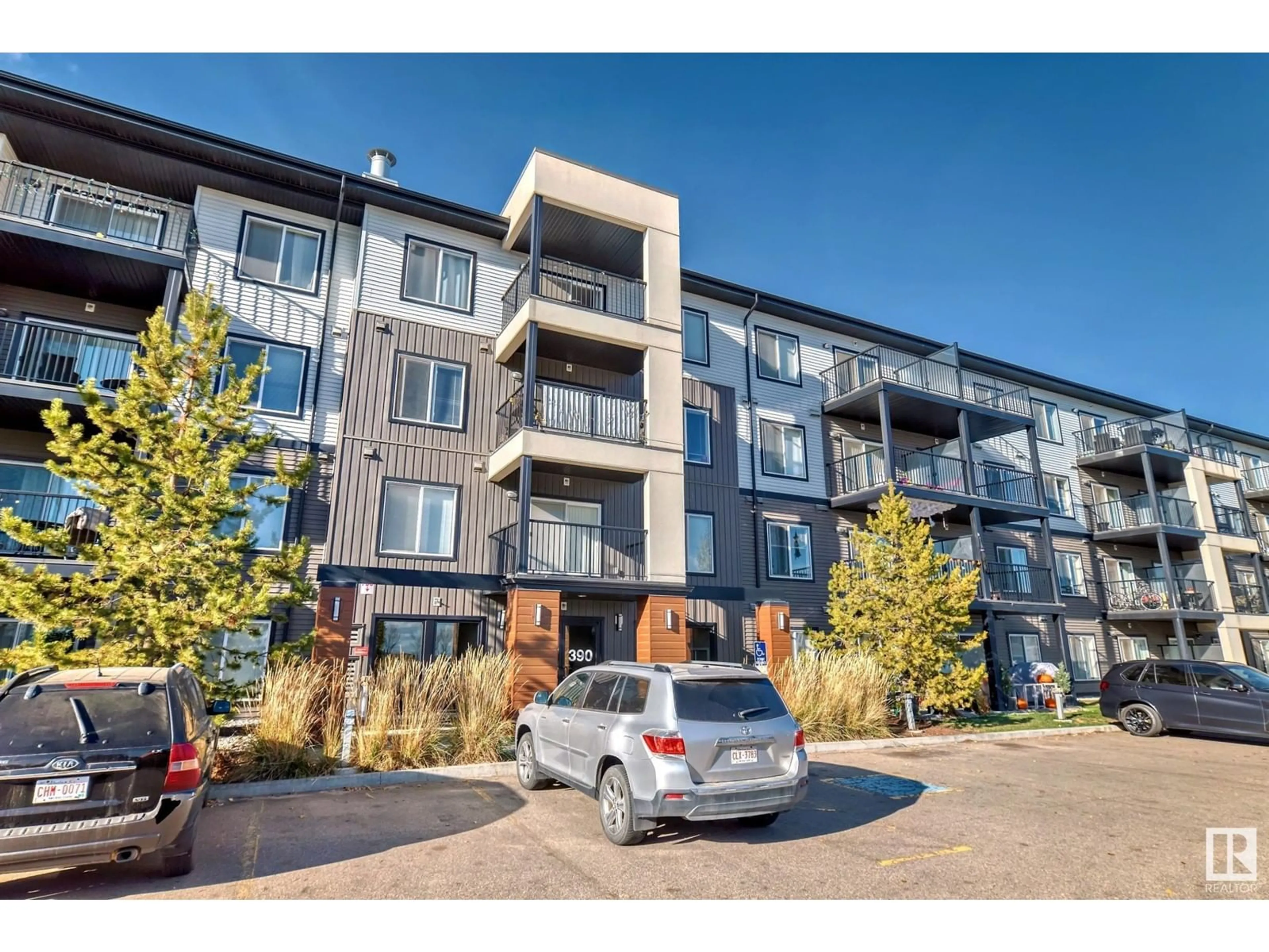 A pic from exterior of the house or condo, the front or back of building for #331 390 Windermere RD NW NW, Edmonton Alberta T6W0R1