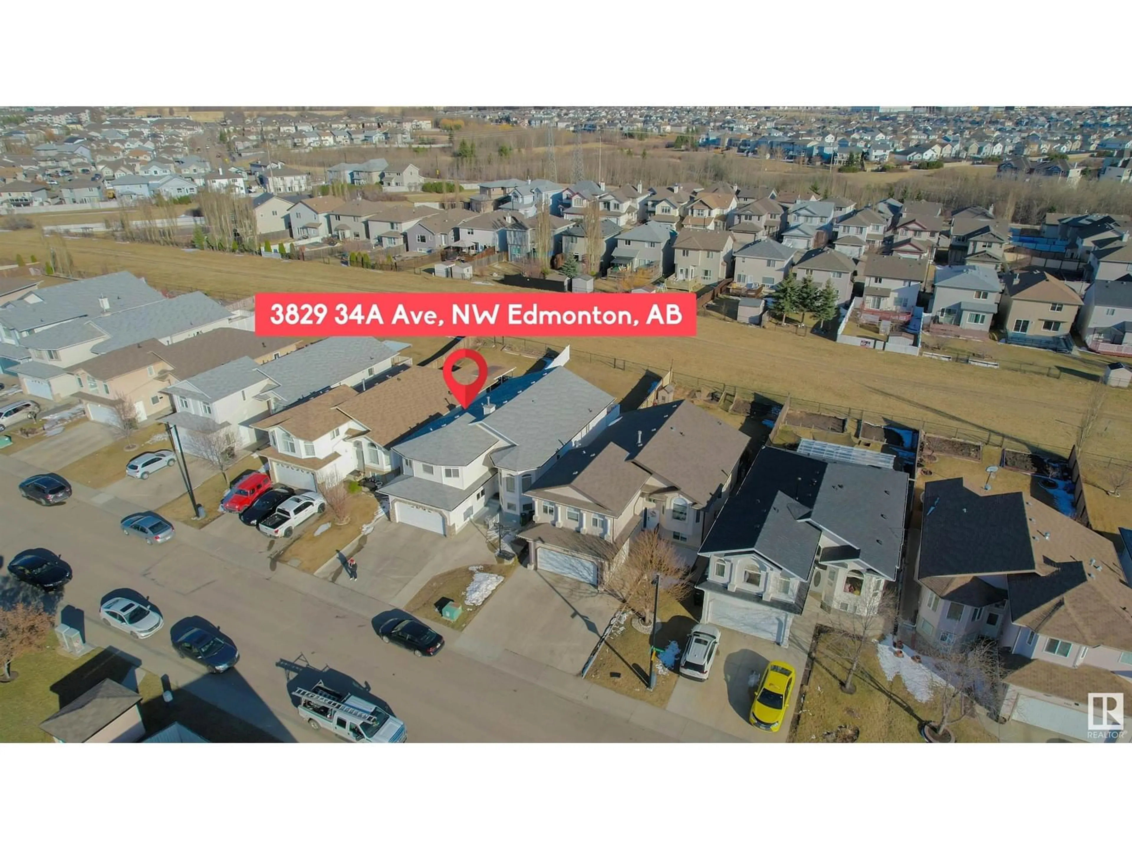 A pic from exterior of the house or condo, the street view for 2839 34A AV N NW, Edmonton Alberta T6T1Y8