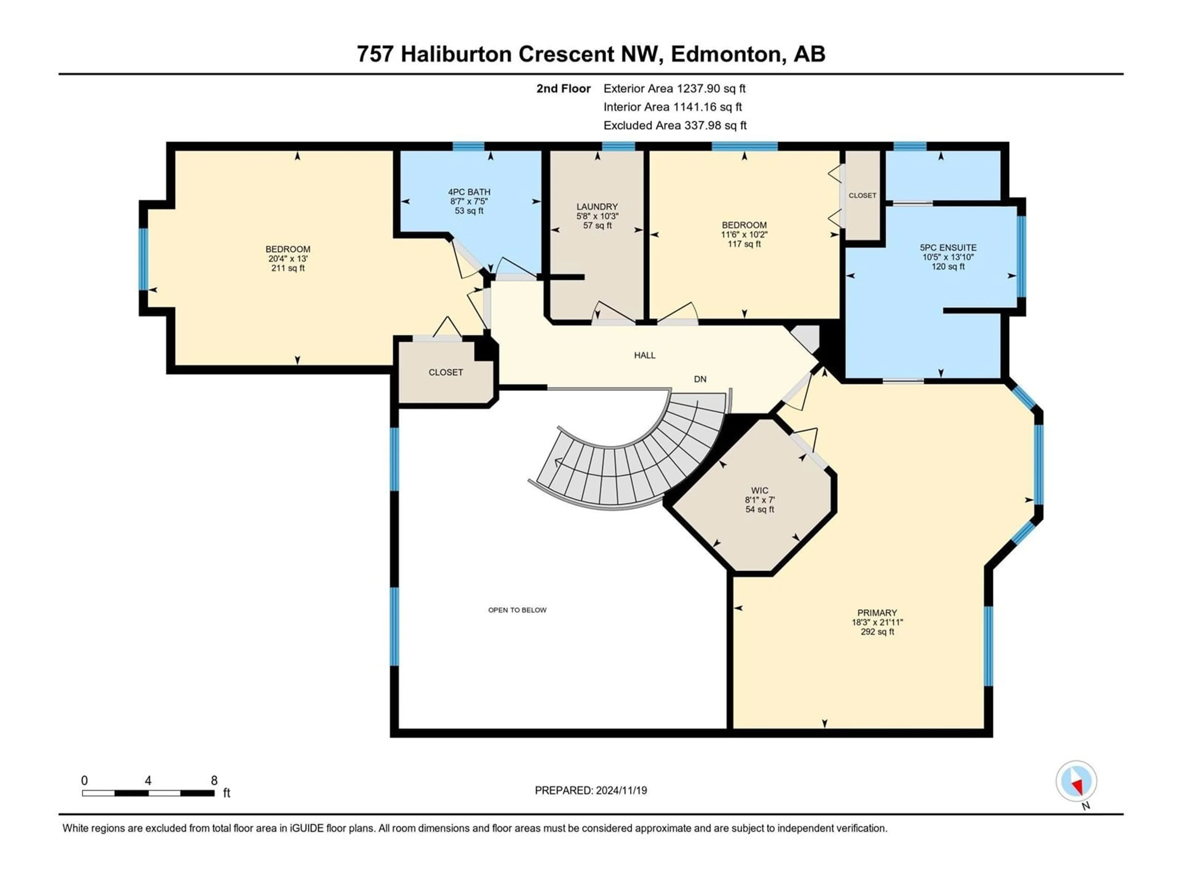 Floor plan for 757 HALIBURTON CR NW, Edmonton Alberta T6R2Z7