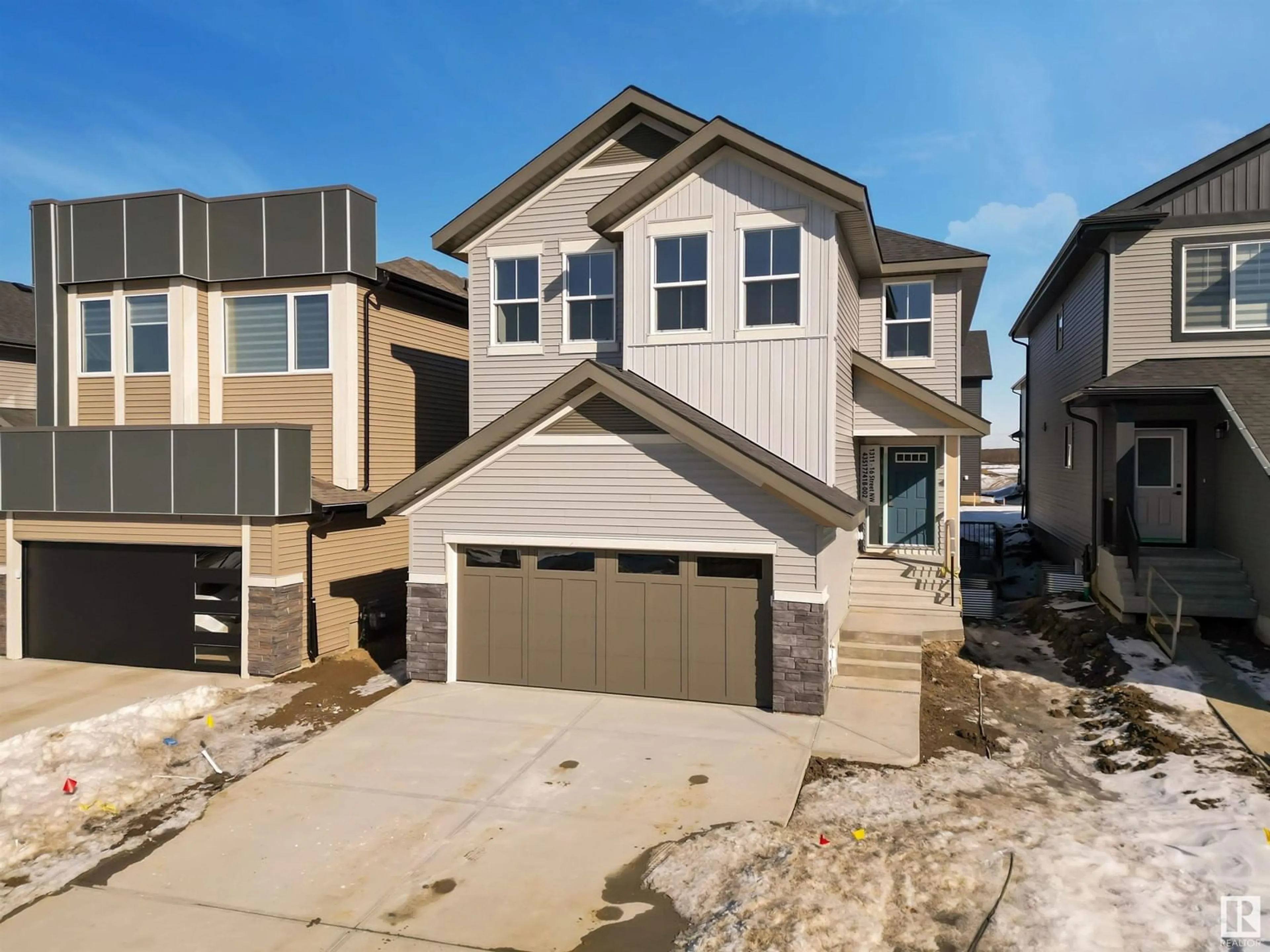 Frontside or backside of a home, the street view for 1311 16 ST NW, Edmonton Alberta T6T2S3