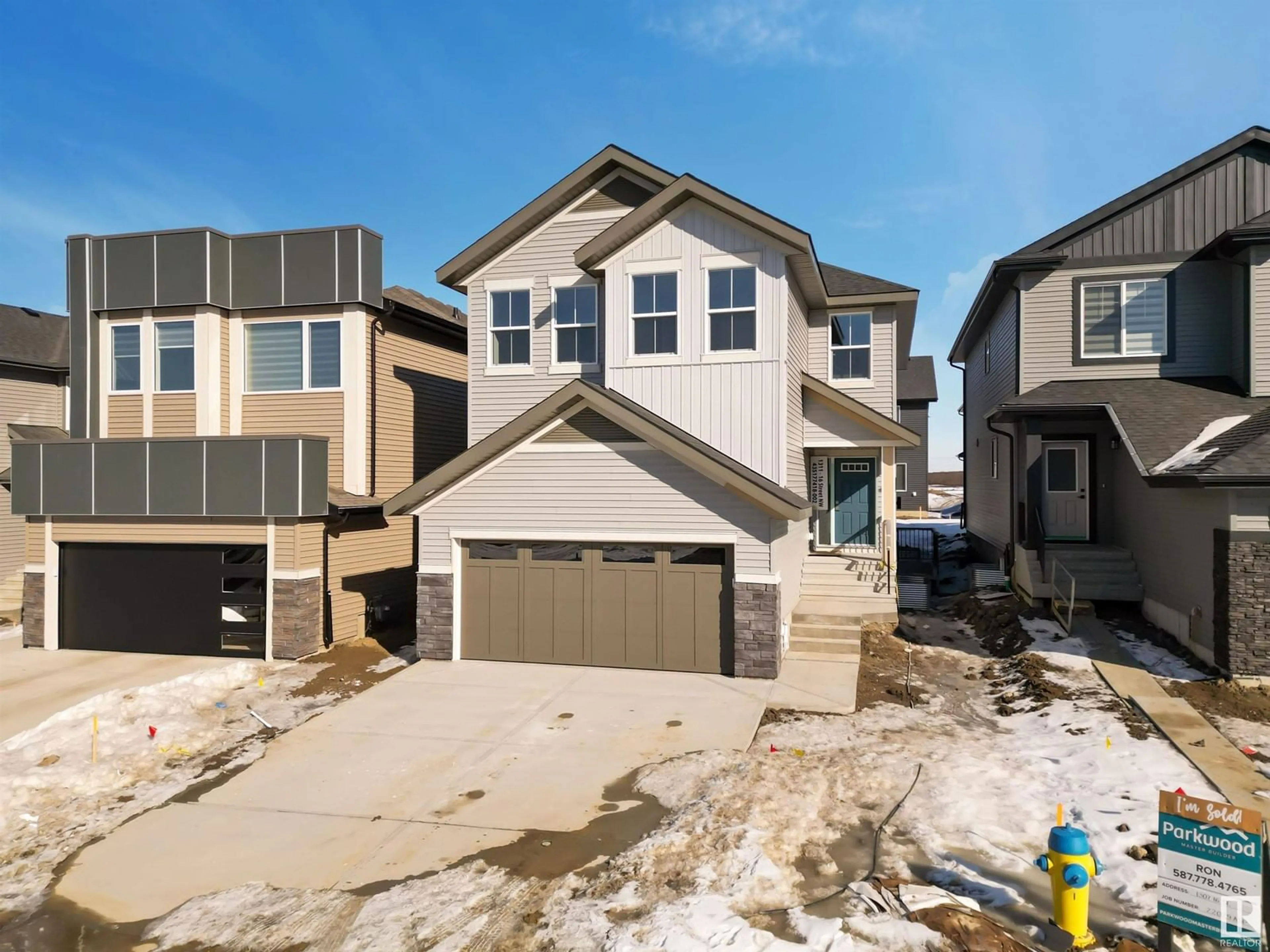 Frontside or backside of a home, the street view for 1311 16 ST NW, Edmonton Alberta T6T2S3