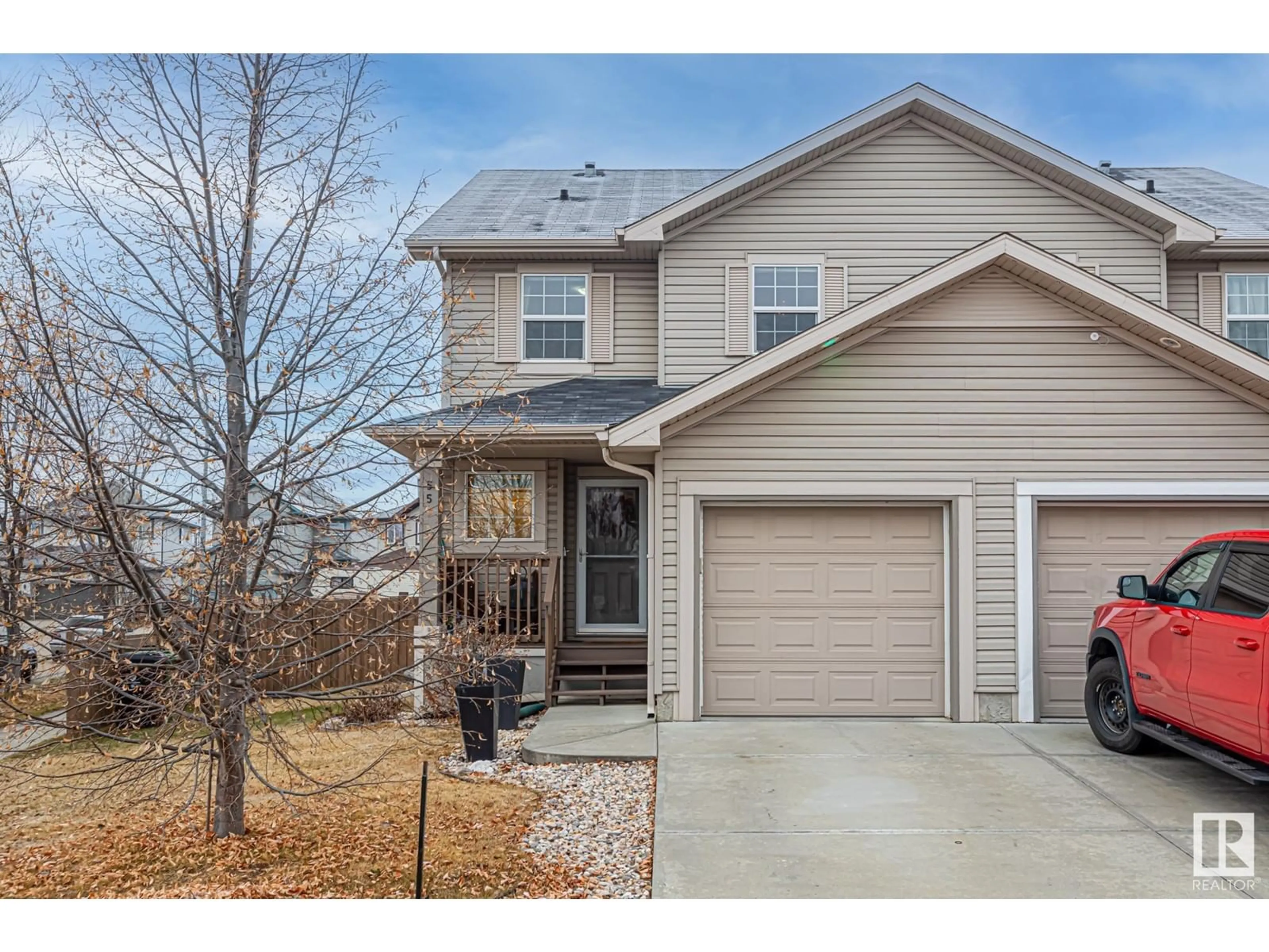 Frontside or backside of a home, the street view for 55 RED CANYON WY, Fort Saskatchewan Alberta T8L0E8