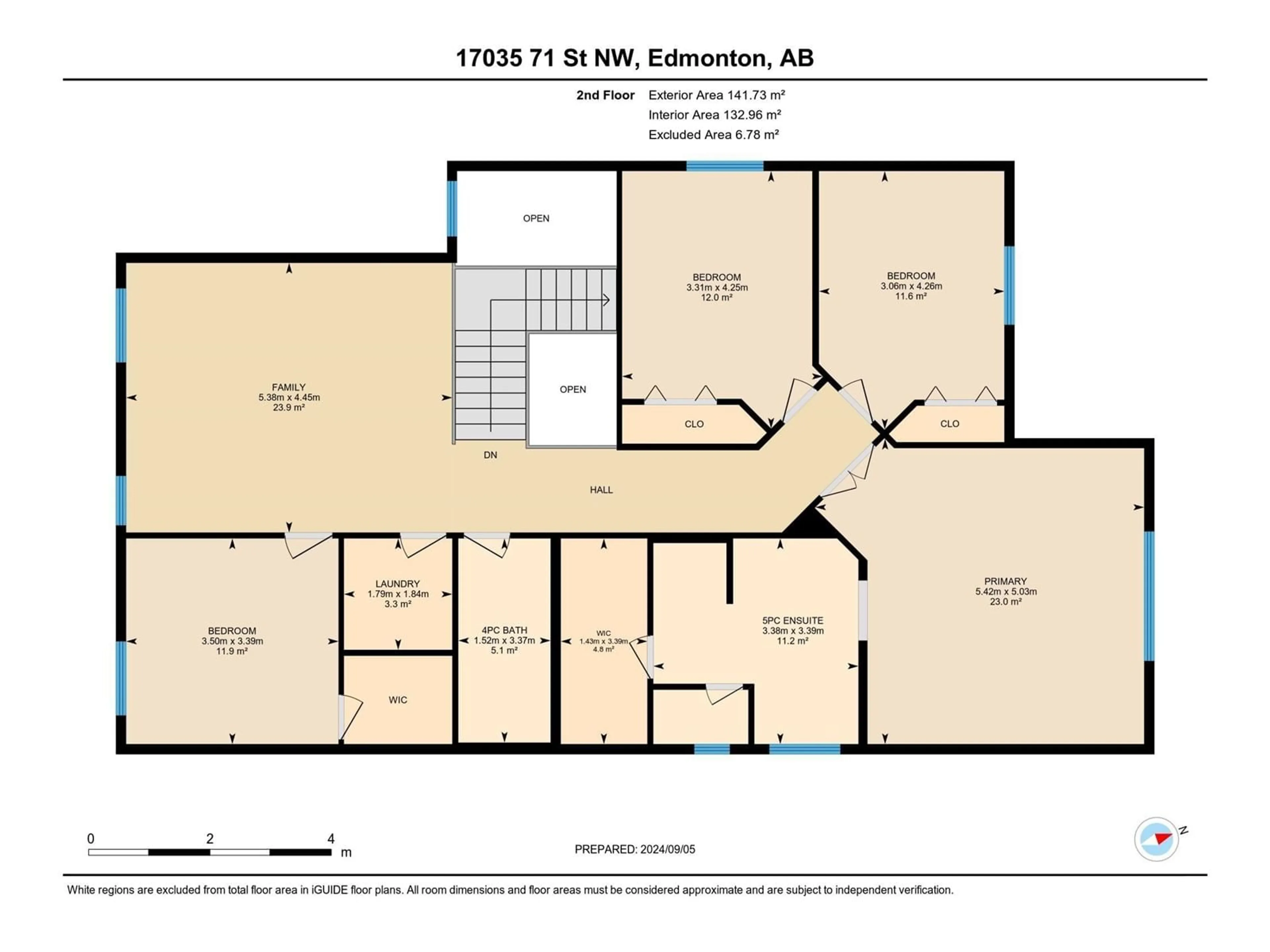 Floor plan for 17035 71st NW NW, Edmonton Alberta T5Z0G9