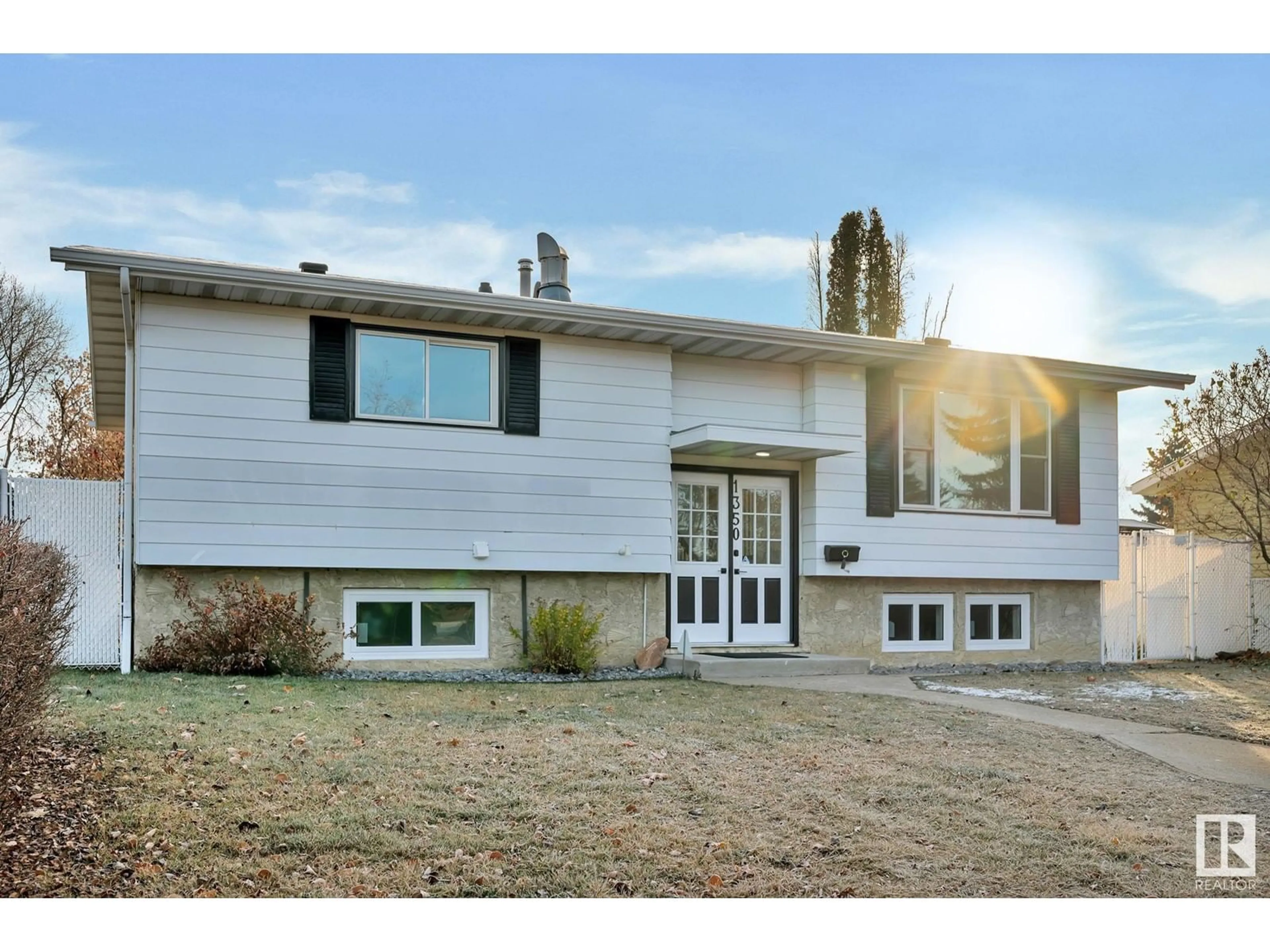 Frontside or backside of a home, the street view for 1350 Knottwood Rd E NW, Edmonton Alberta T6K2J8