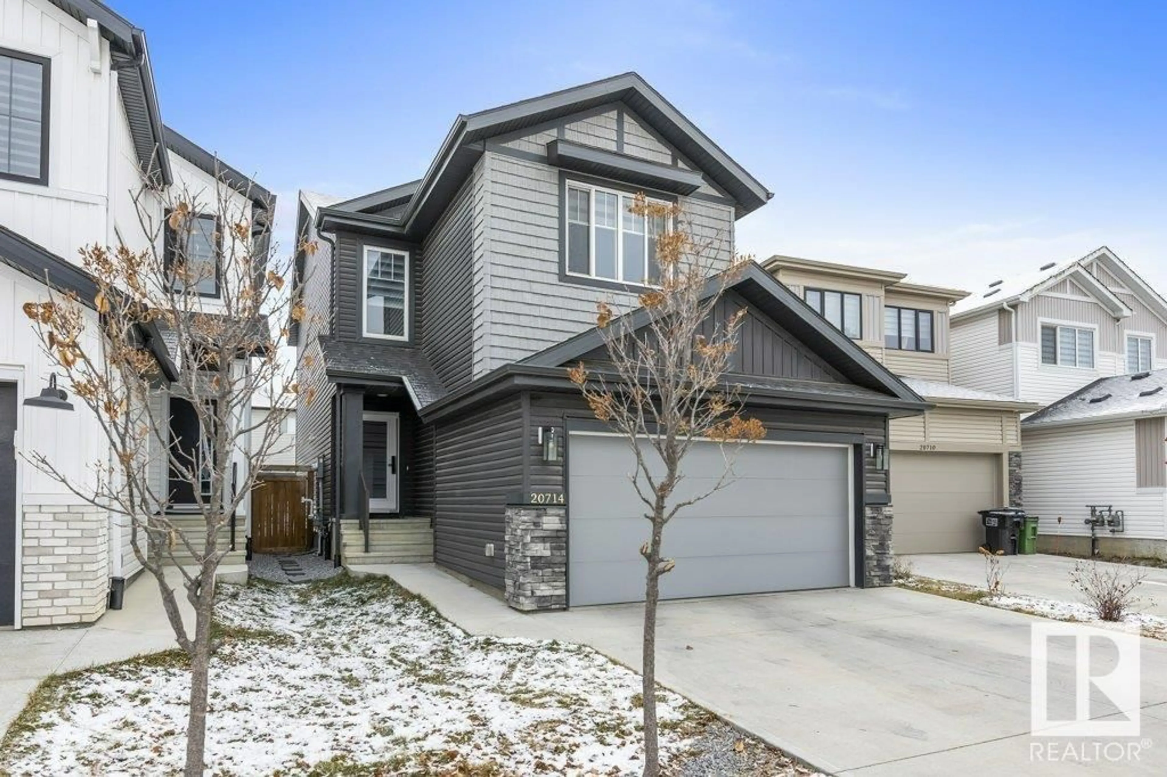 Frontside or backside of a home, the street view for 20714 99A AV NW, Edmonton Alberta T5T7G4