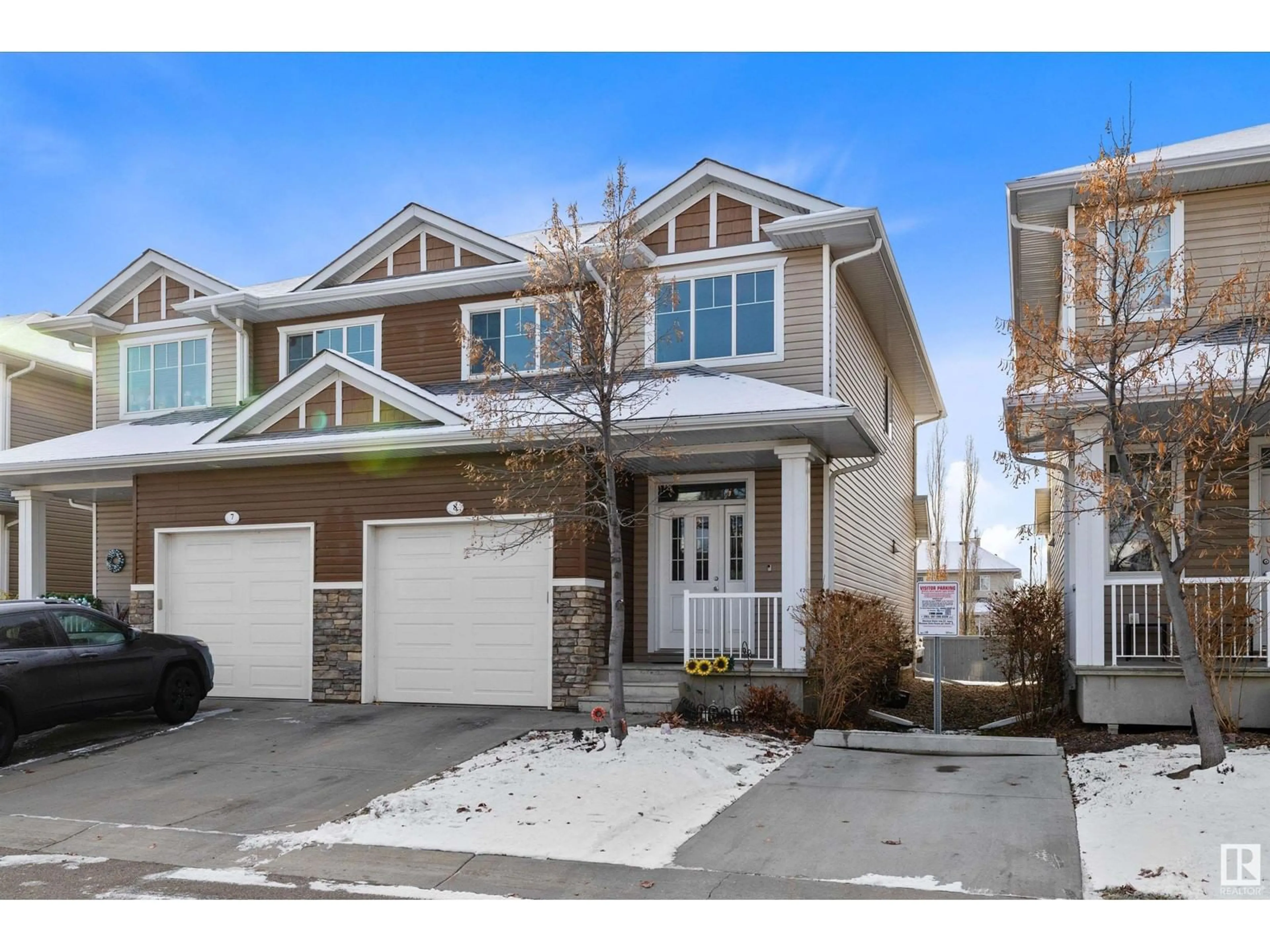 A pic from exterior of the house or condo, the street view for #8 18230 104A ST NW, Edmonton Alberta T2X0G9