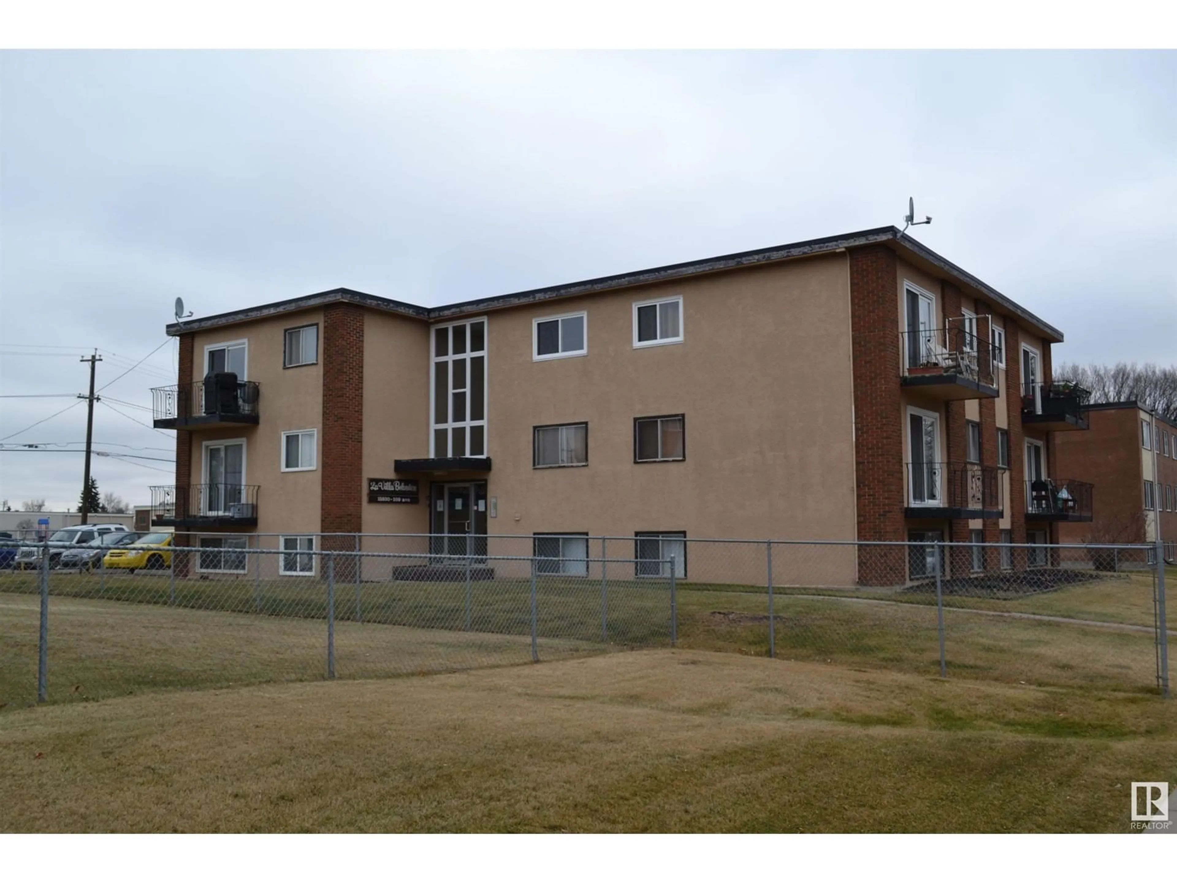 A pic from exterior of the house or condo, the front or back of building for #202 15930 109 AV NW, Edmonton Alberta T5P1B7