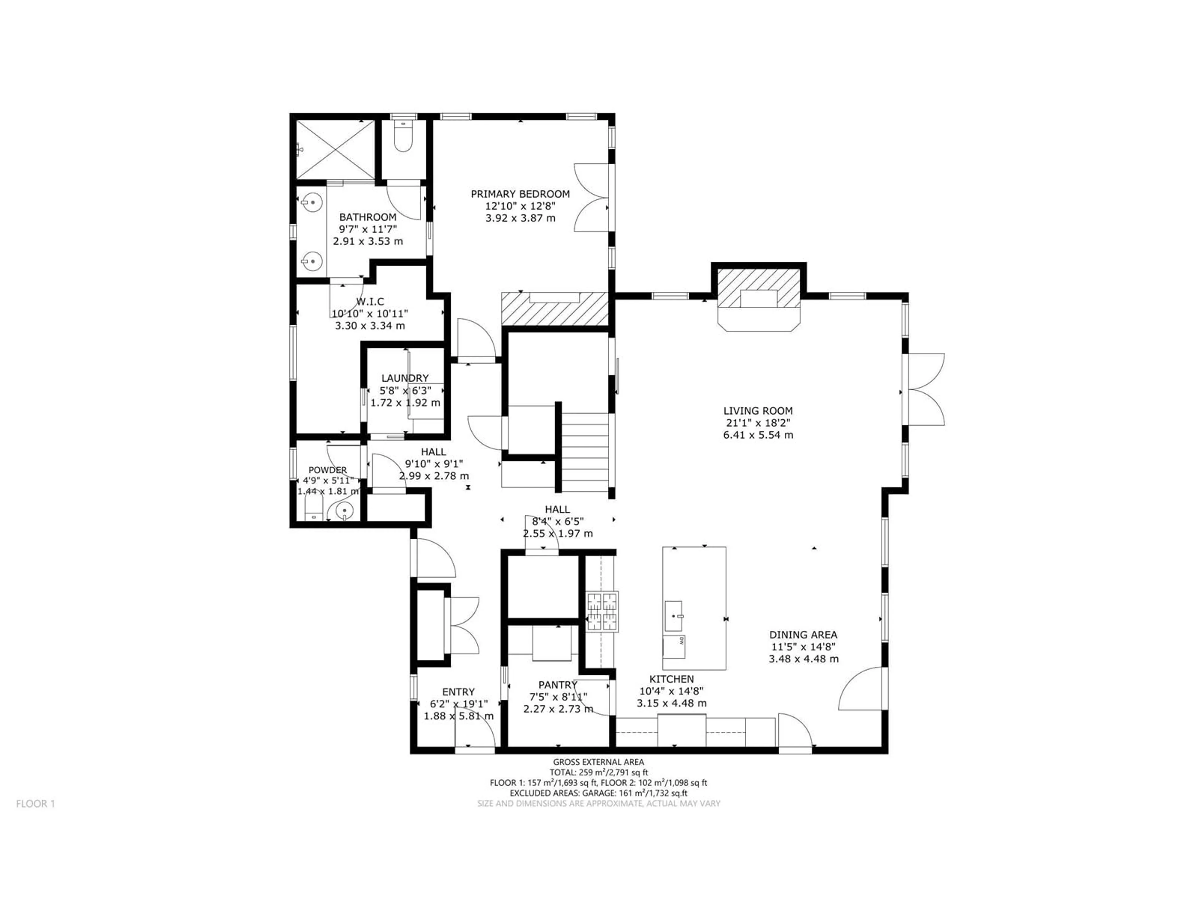 Floor plan for #9 53103 RGE ROAD 40, Rural Parkland County Alberta T0E2K0