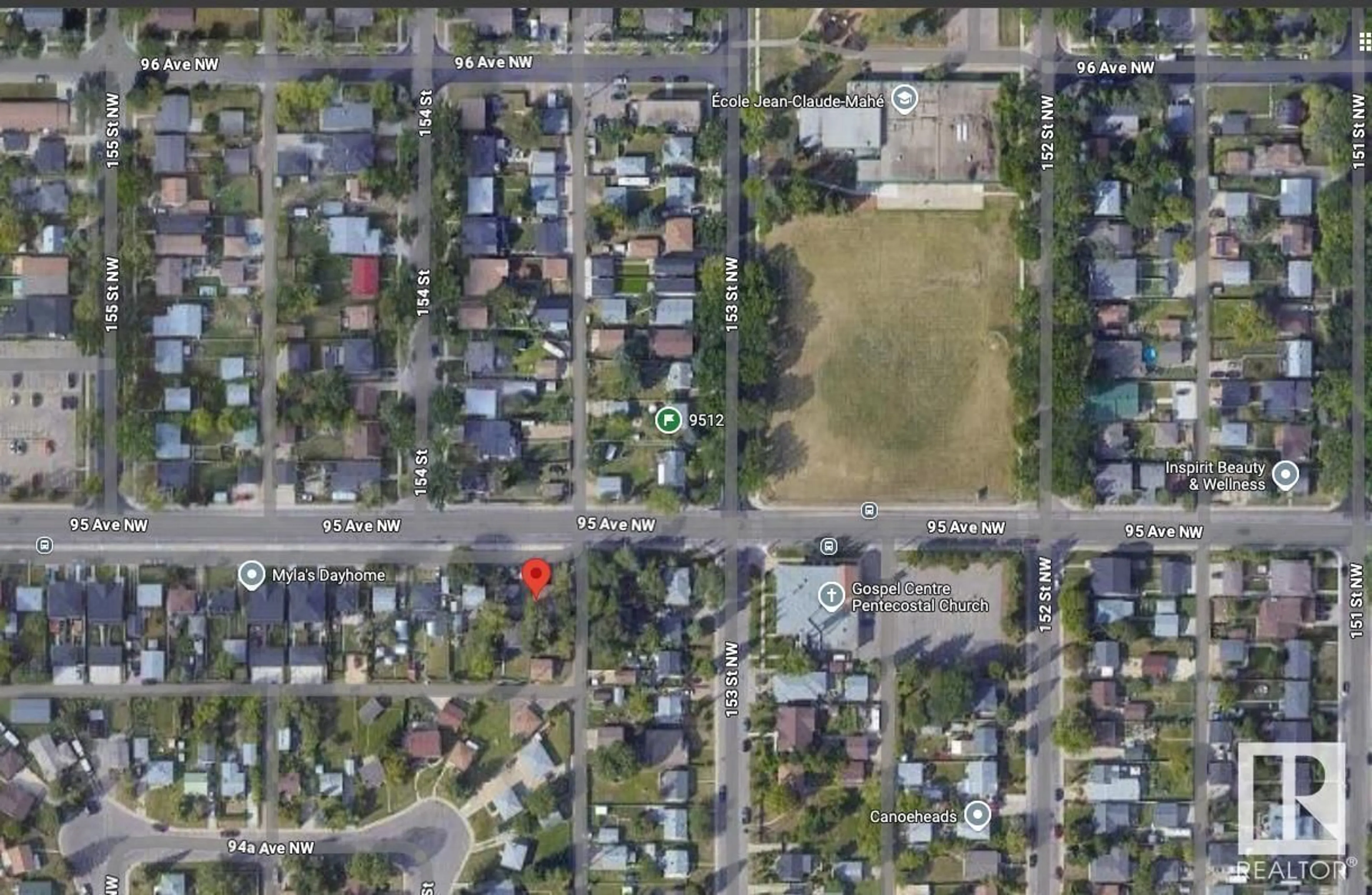 Picture of a map for 15315 95 AV NW, Edmonton Alberta T5P0A2