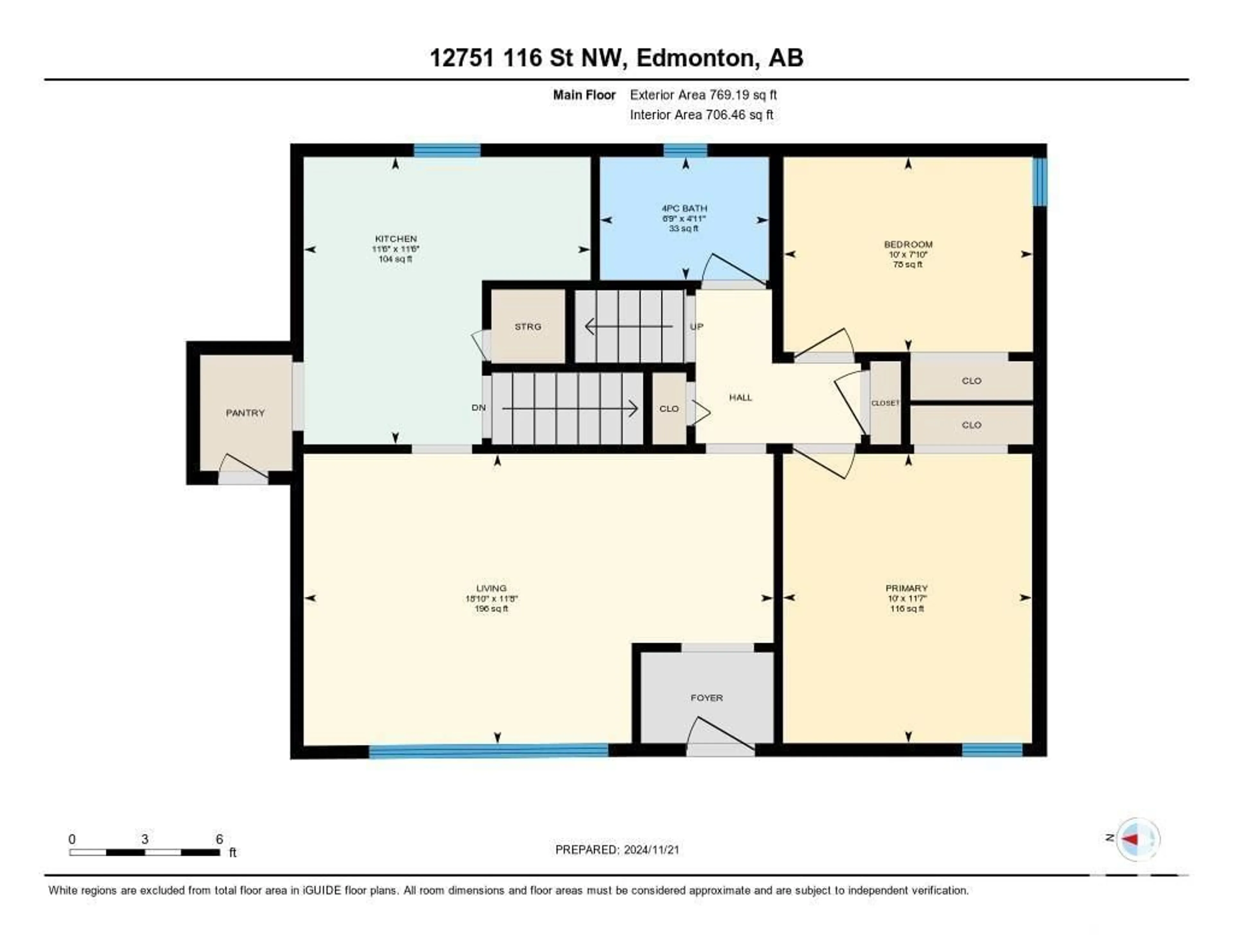 Floor plan for 12751 116 ST NW NW, Edmonton Alberta T5E5H1