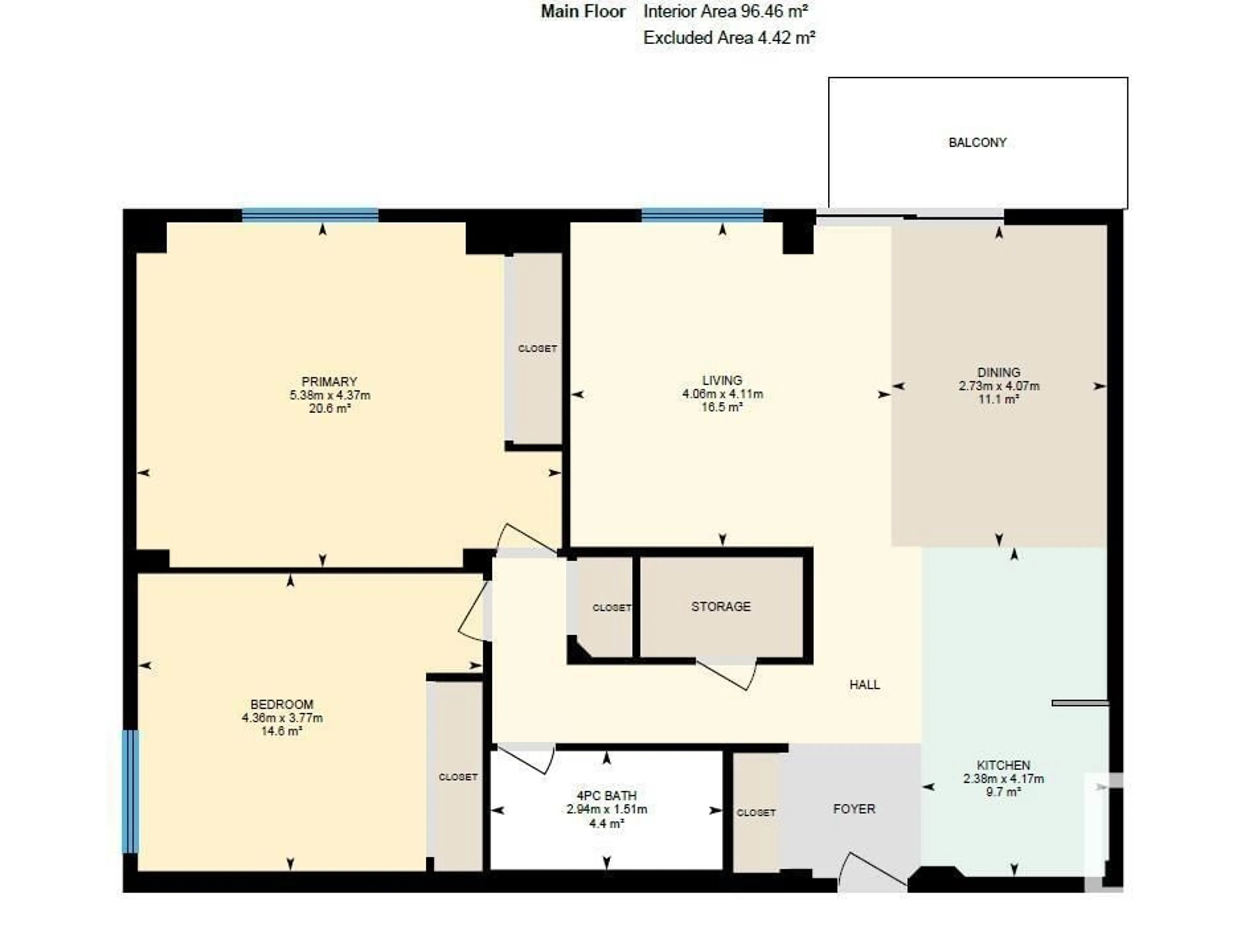 Floor plan for #902 10011 116 ST NW, Edmonton Alberta T5K1V4