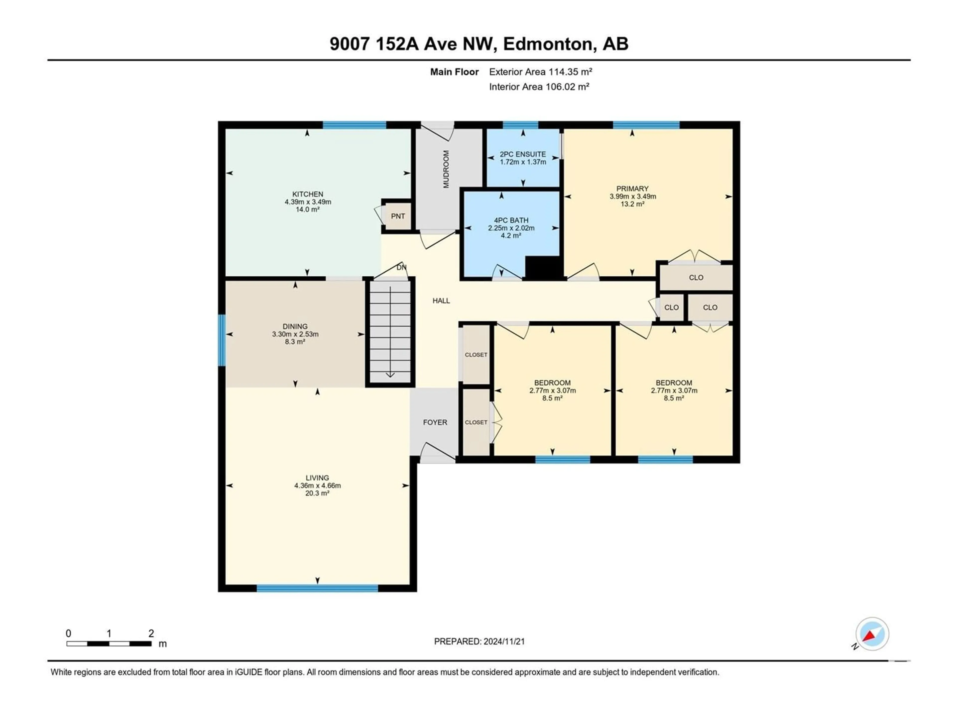 Floor plan for 9007 152A AV NW, Edmonton Alberta T5E2S6