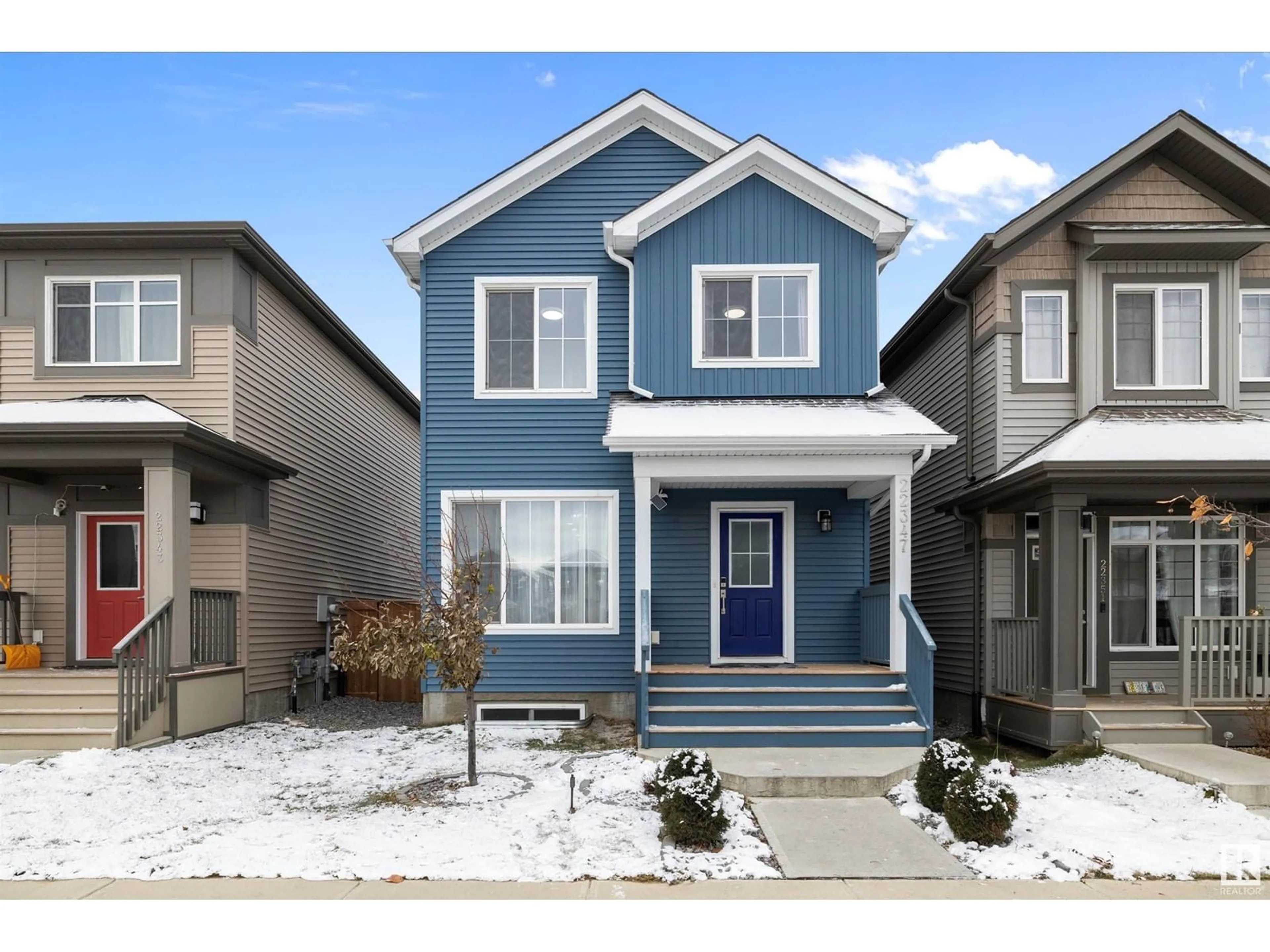 Frontside or backside of a home, the street view for 22347 93 AV NW, Edmonton Alberta T5T7L9