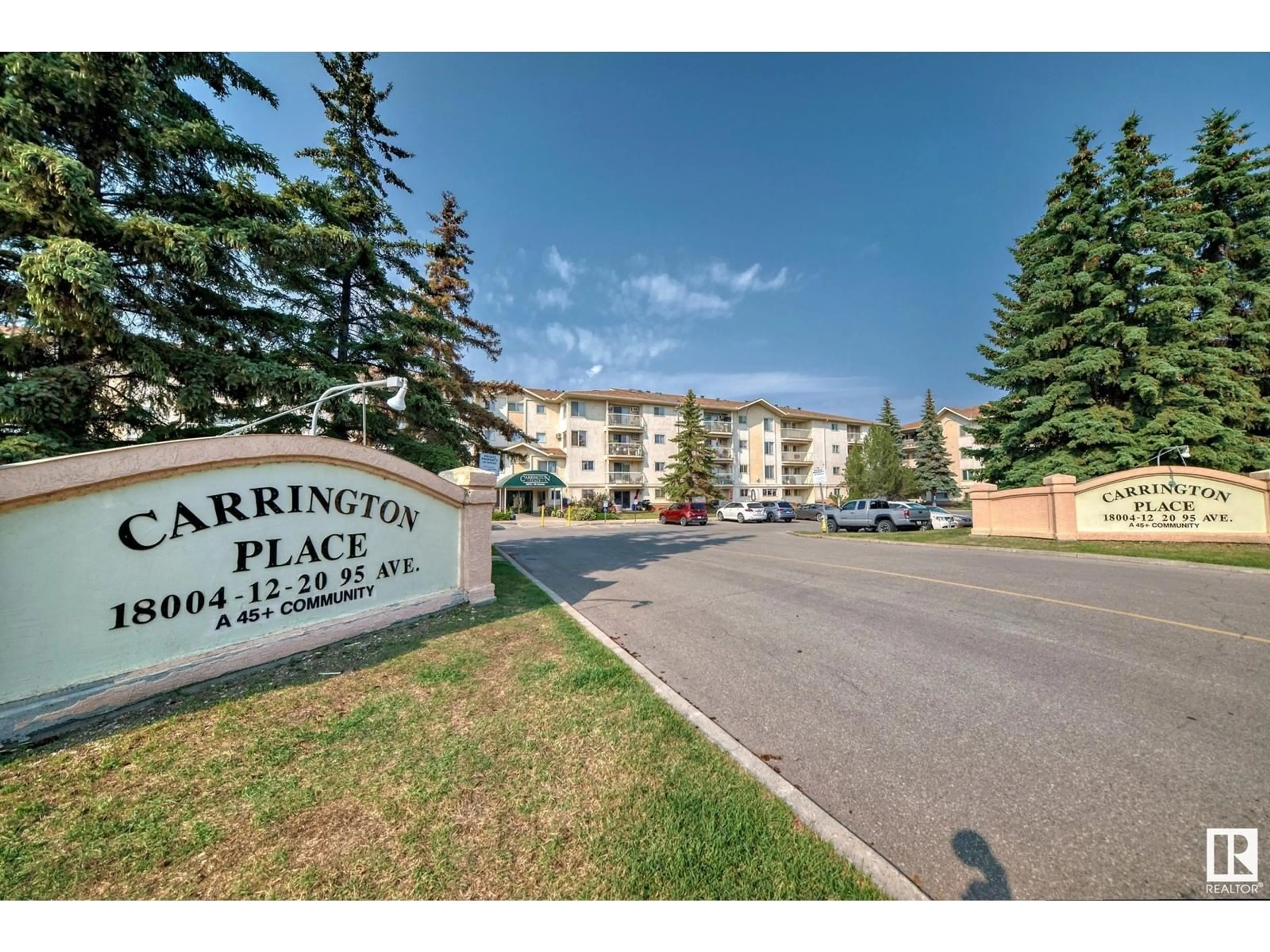 A pic from exterior of the house or condo, the front or back of building for #203 18004 95 AV NW, Edmonton Alberta T5T5W3