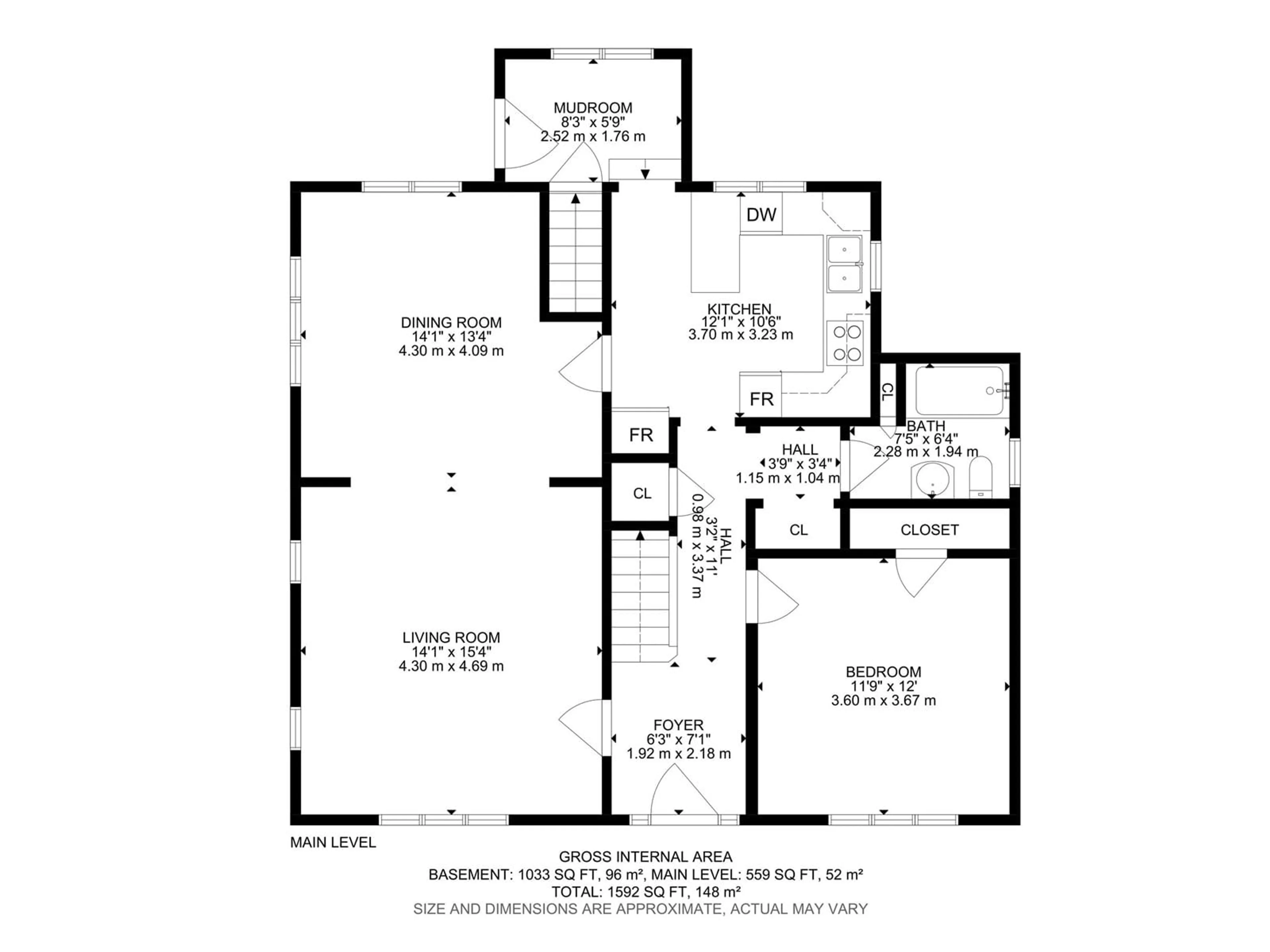 Floor plan for 5 50525 RGE ROAD 21, Rural Parkland County Alberta T7Y2N4