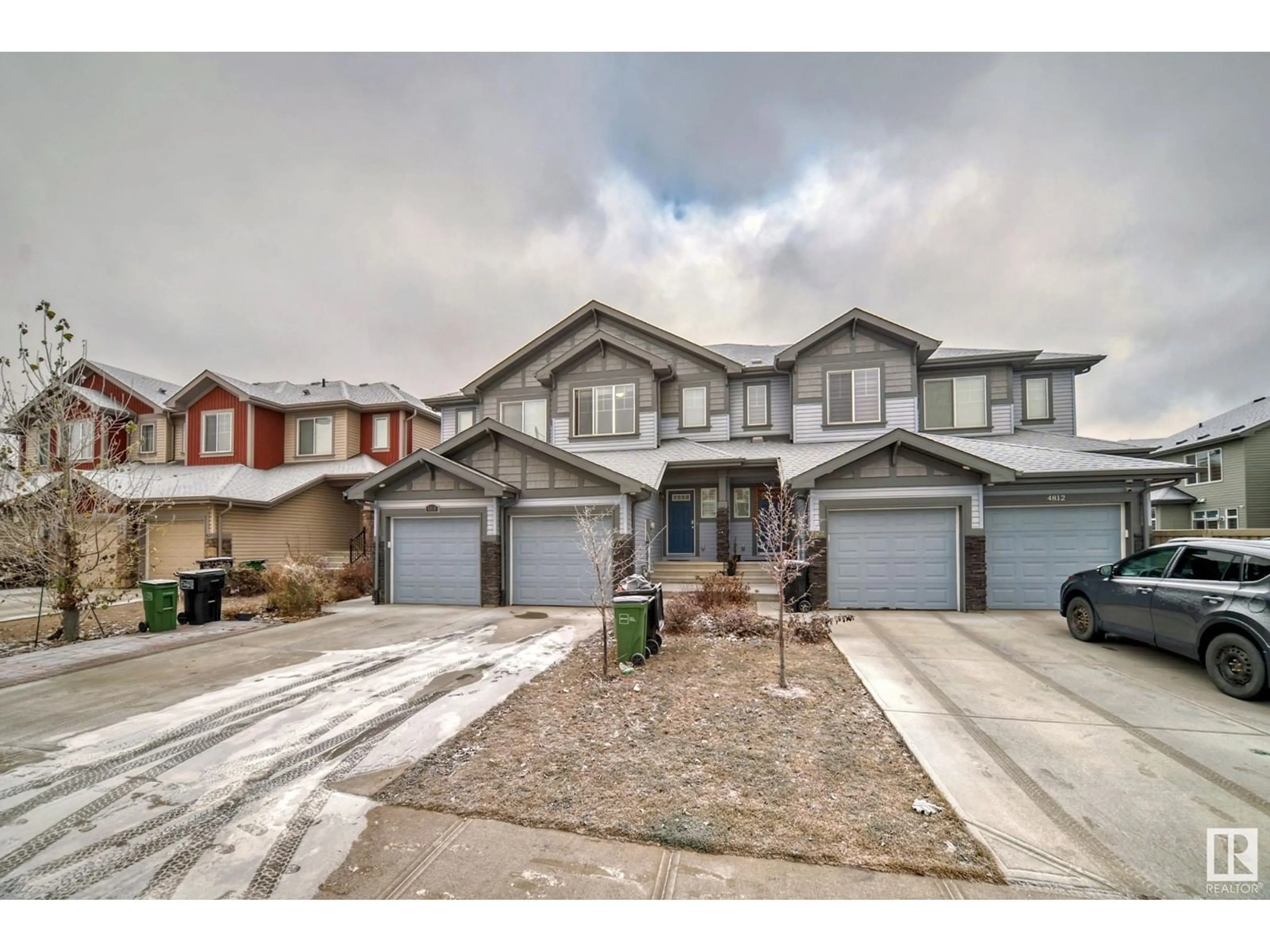 A pic from exterior of the house or condo, the street view for 4816 ALWOOD PT SW SW, Edmonton Alberta T6W4N1