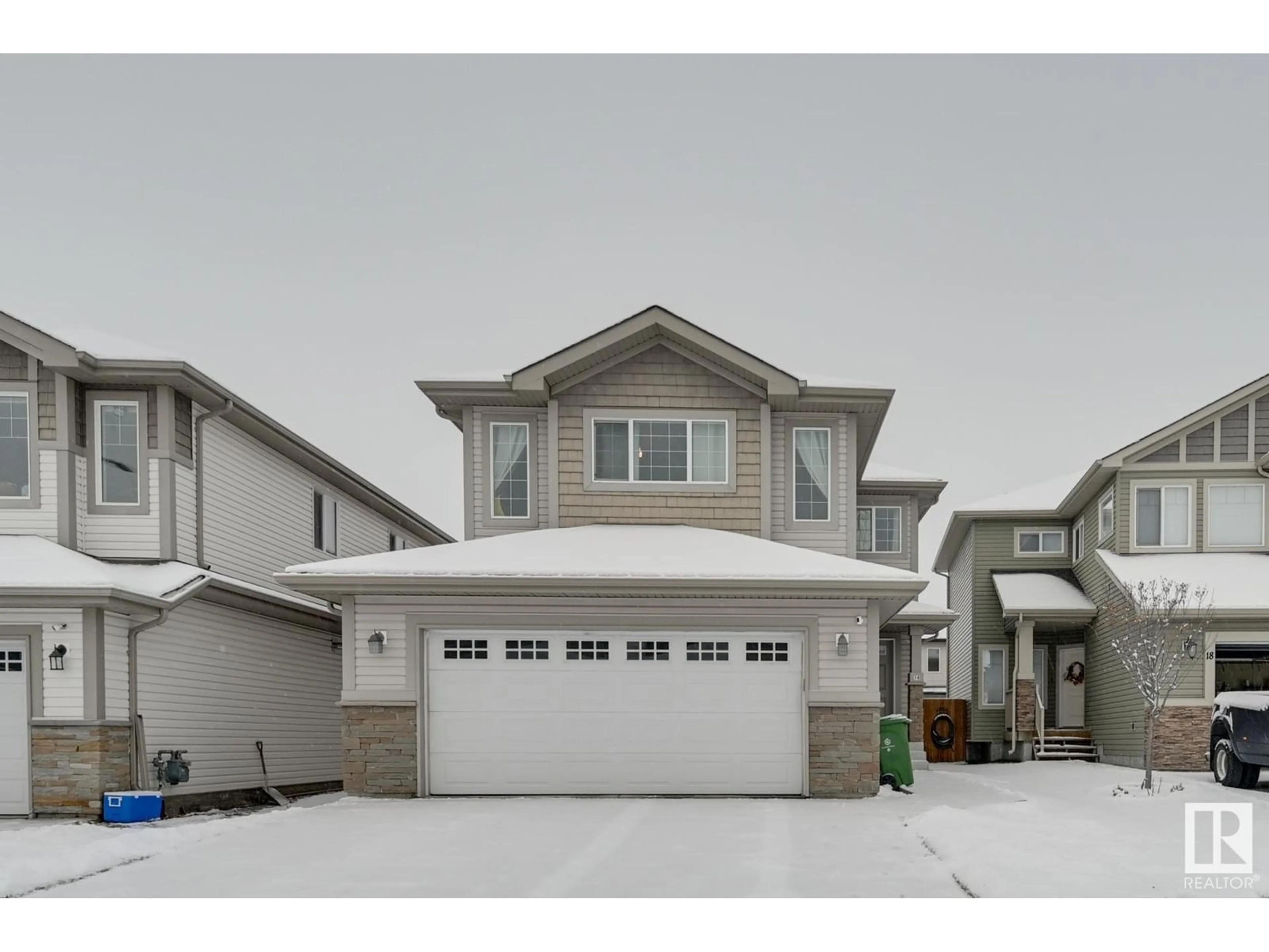 Frontside or backside of a home, the street view for 14 SANTA FE CO, Fort Saskatchewan Alberta T8L0J6