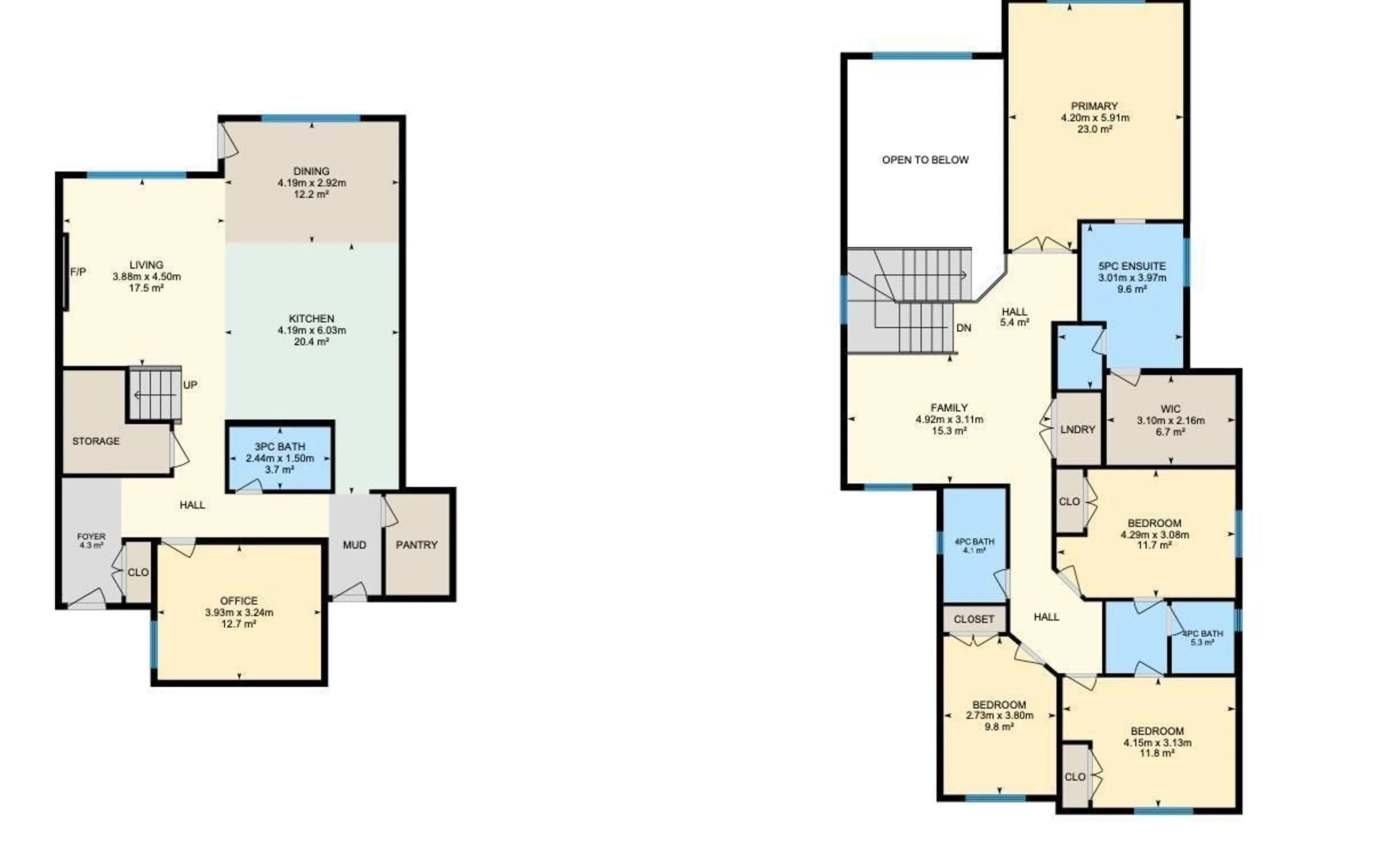 Floor plan for 76 Edgefield WY, St. Albert Alberta T8N7Z9