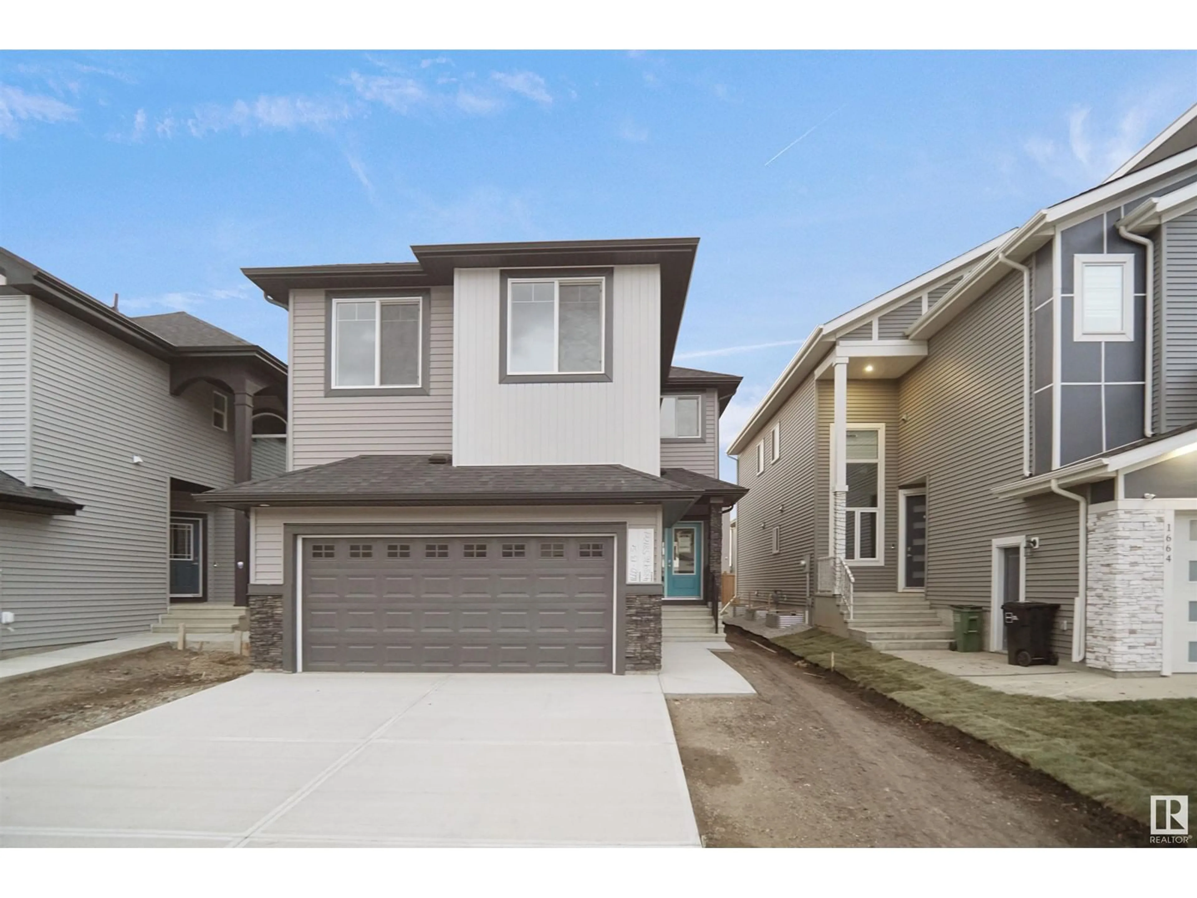 Frontside or backside of a home, the street view for 16607 3 ST NE, Edmonton Alberta T5T7H9