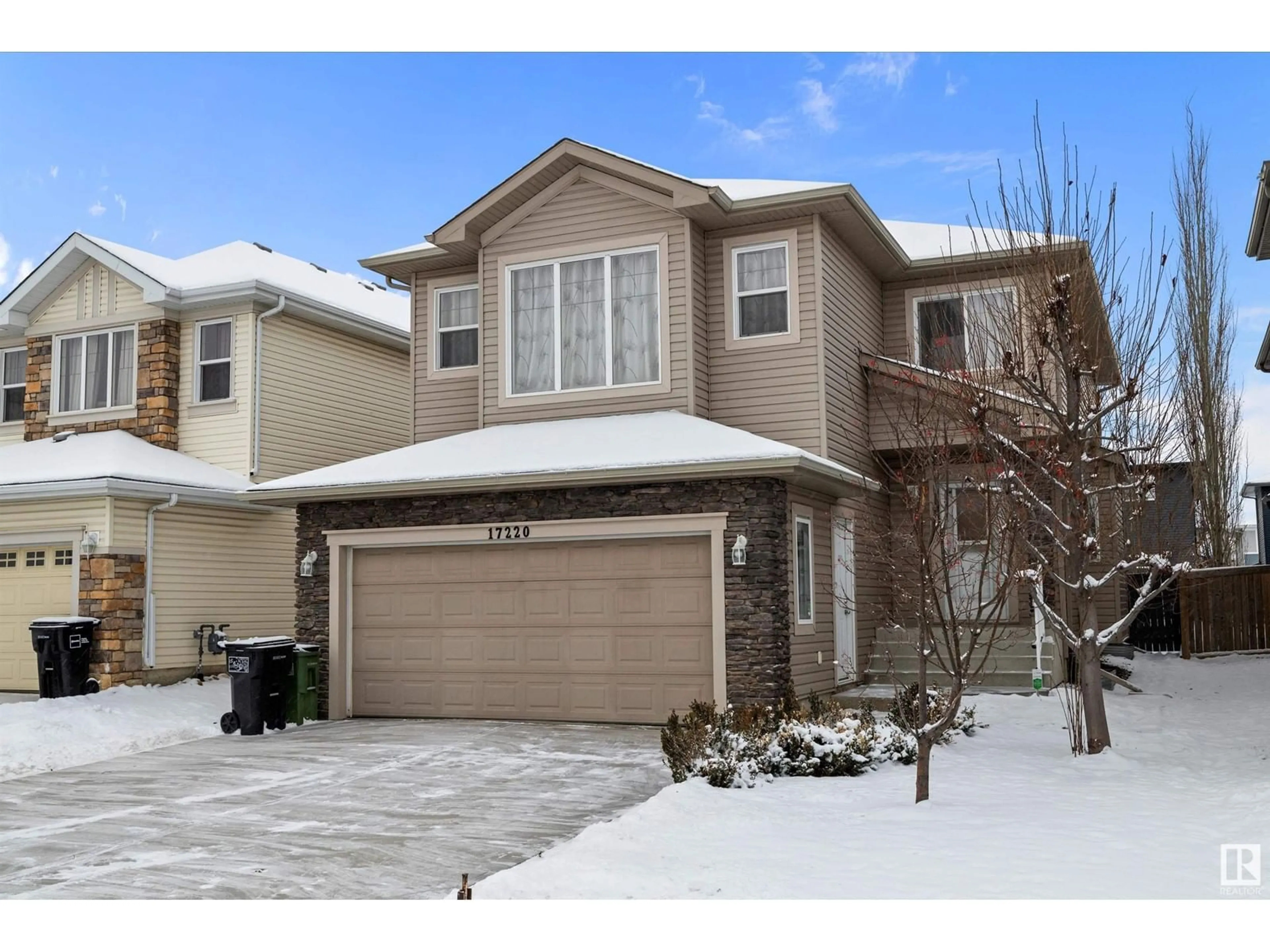 Frontside or backside of a home, the street view for 17220 80 ST NW, Edmonton Alberta T5Z0G5