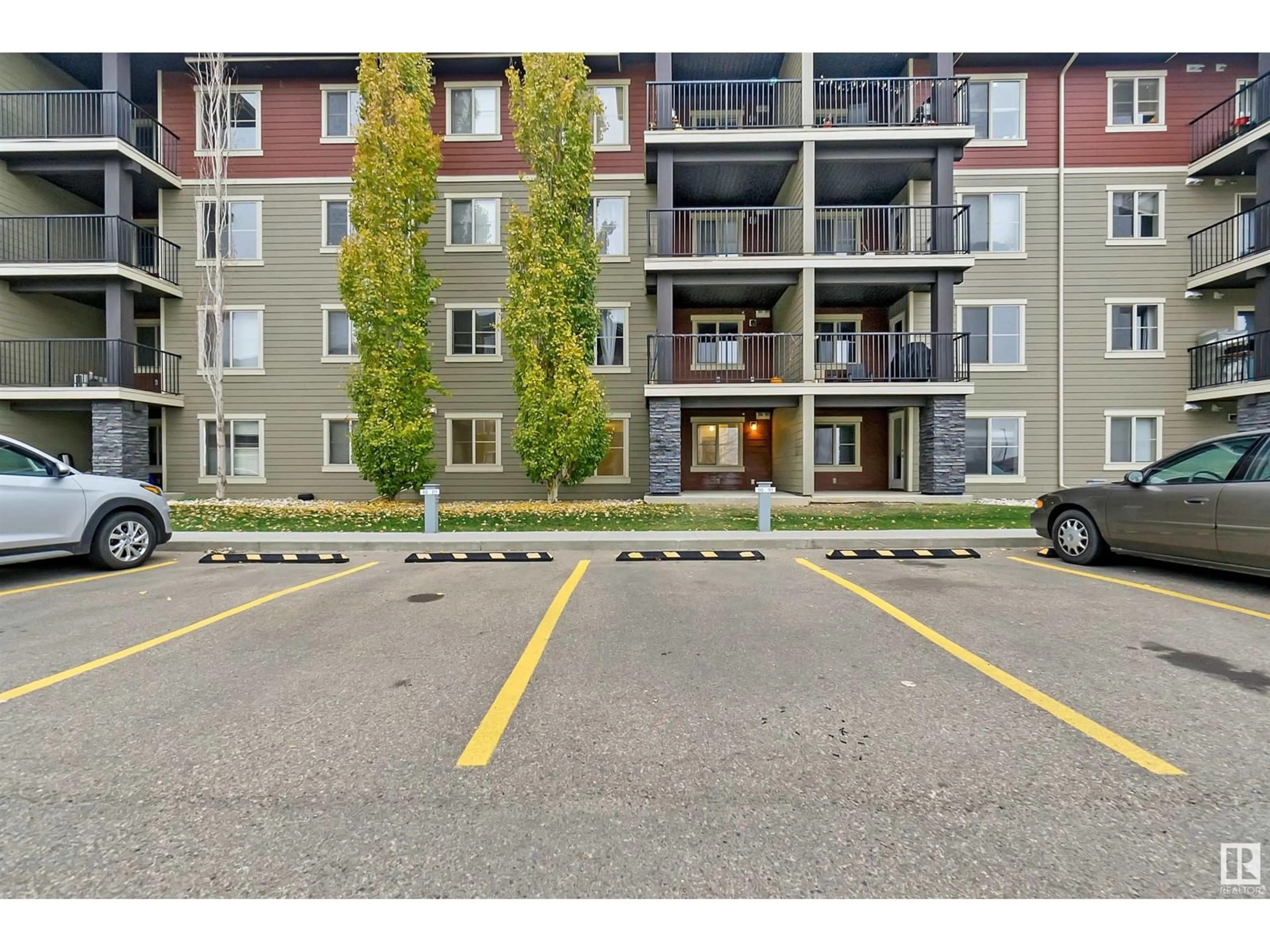 A pic from exterior of the house or condo, the street view for #119 12025 22 AV SW, Edmonton Alberta T6W2Y1