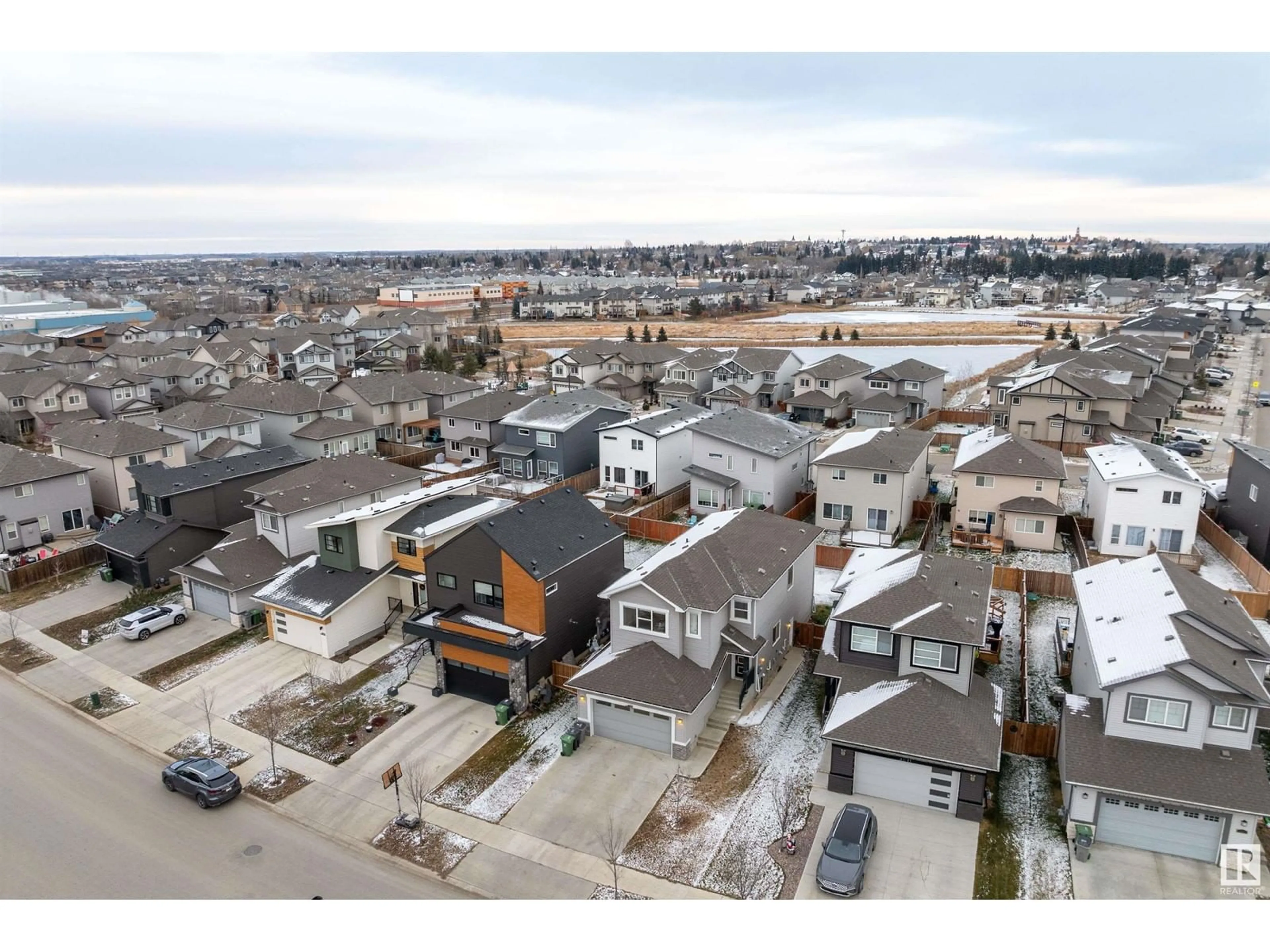 A pic from exterior of the house or condo, the street view for 4613 66 ST, Beaumont Alberta T4X2X5