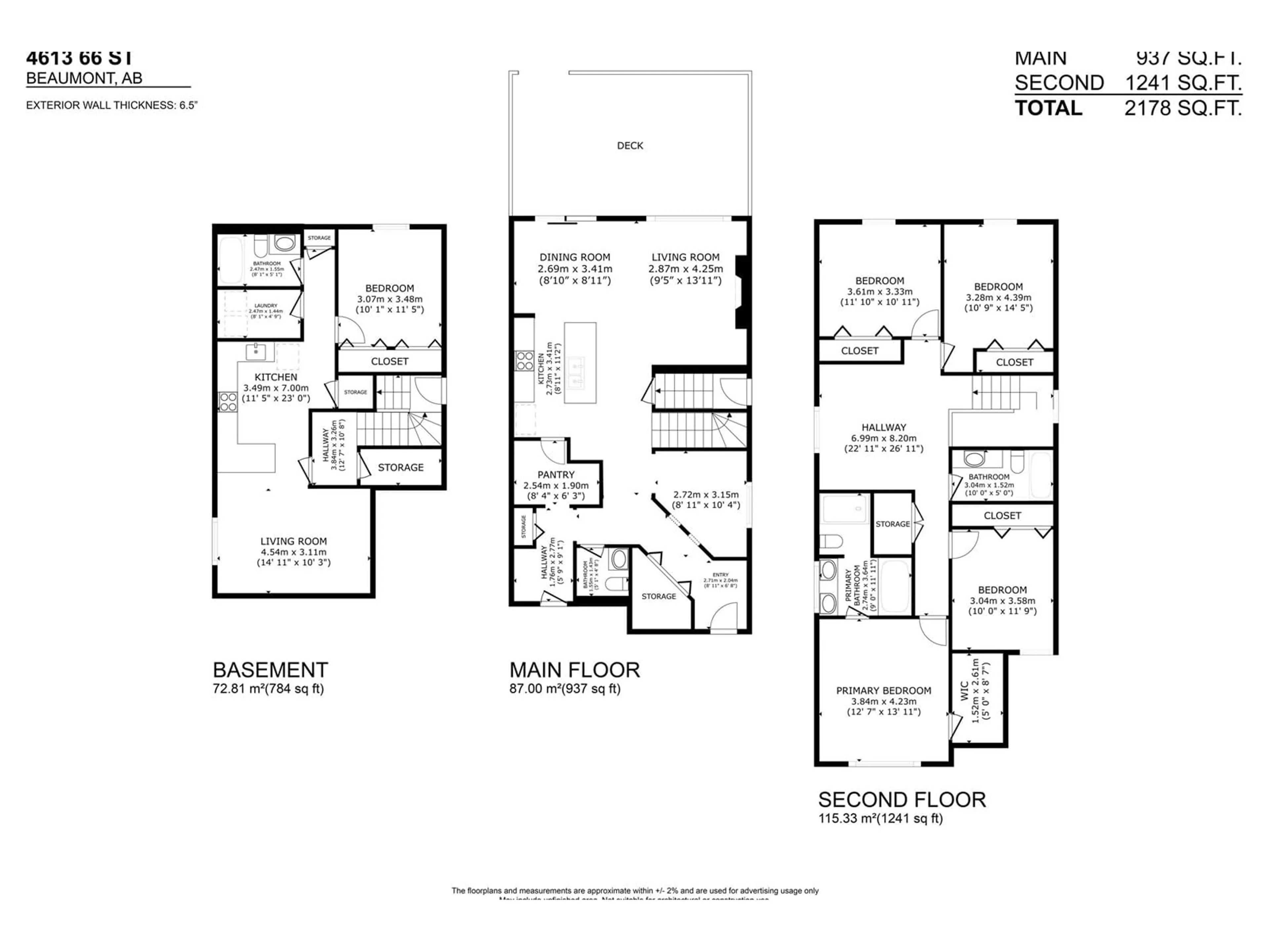 Floor plan for 4613 66 ST, Beaumont Alberta T4X2X5