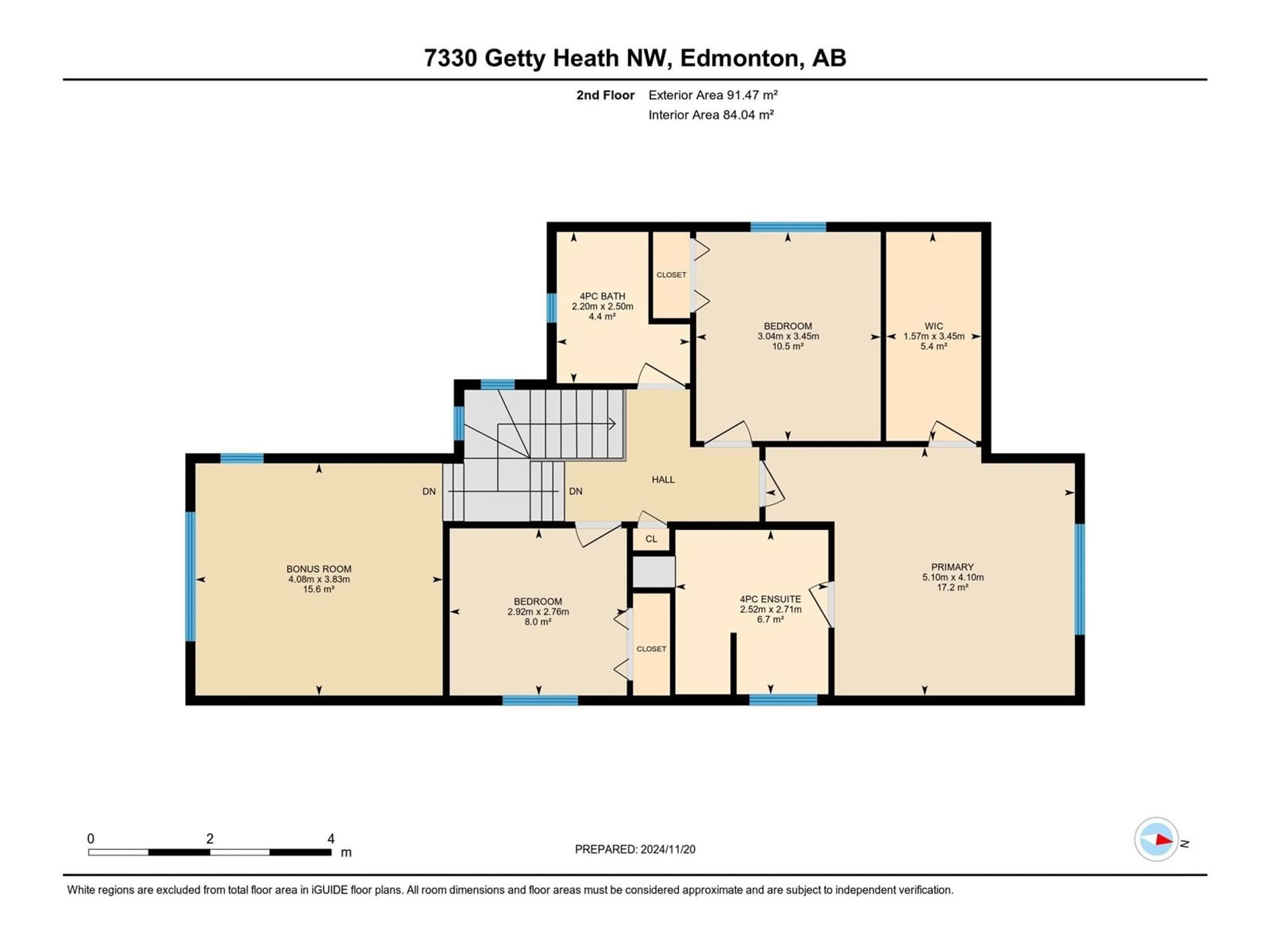 Floor plan for 7330 GETTY HE NW, Edmonton Alberta T5T4L8