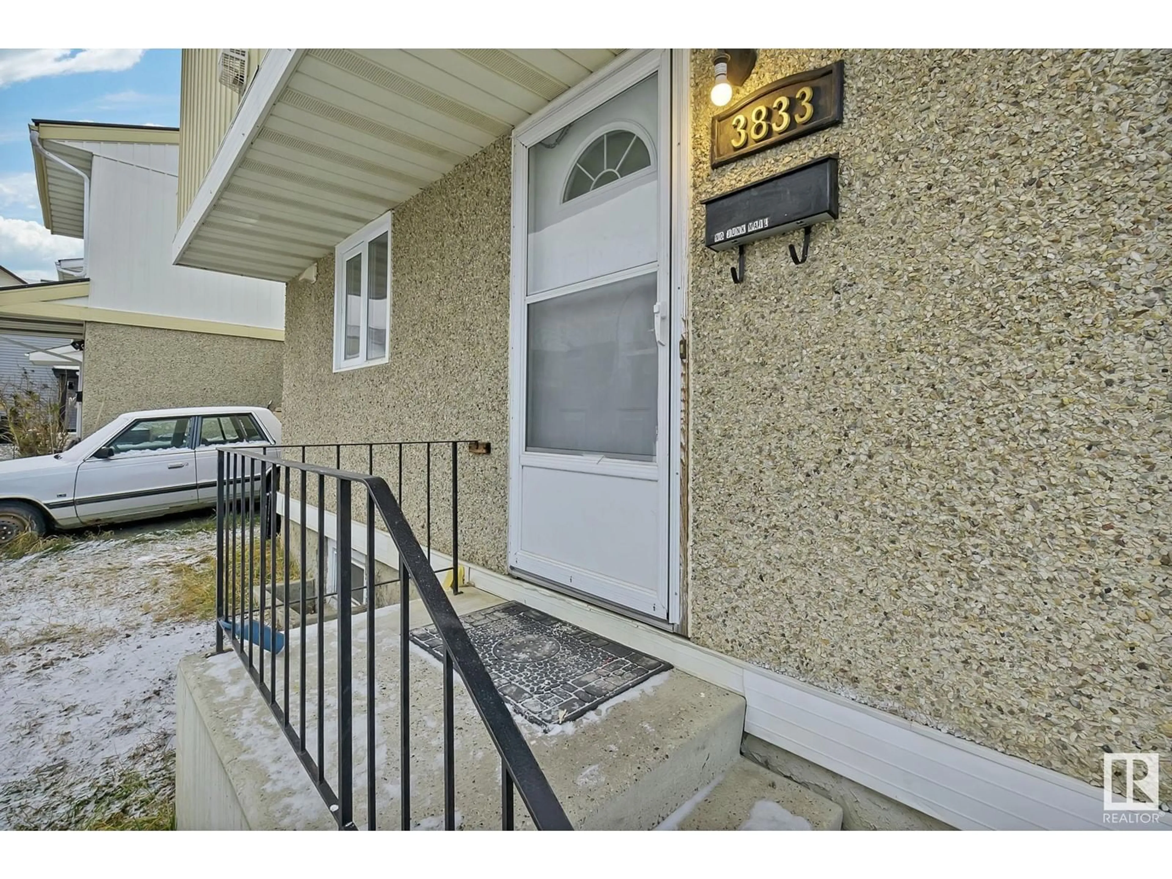 A pic from exterior of the house or condo, the street view for 3833 85 ST NW, Edmonton Alberta T6K2L5