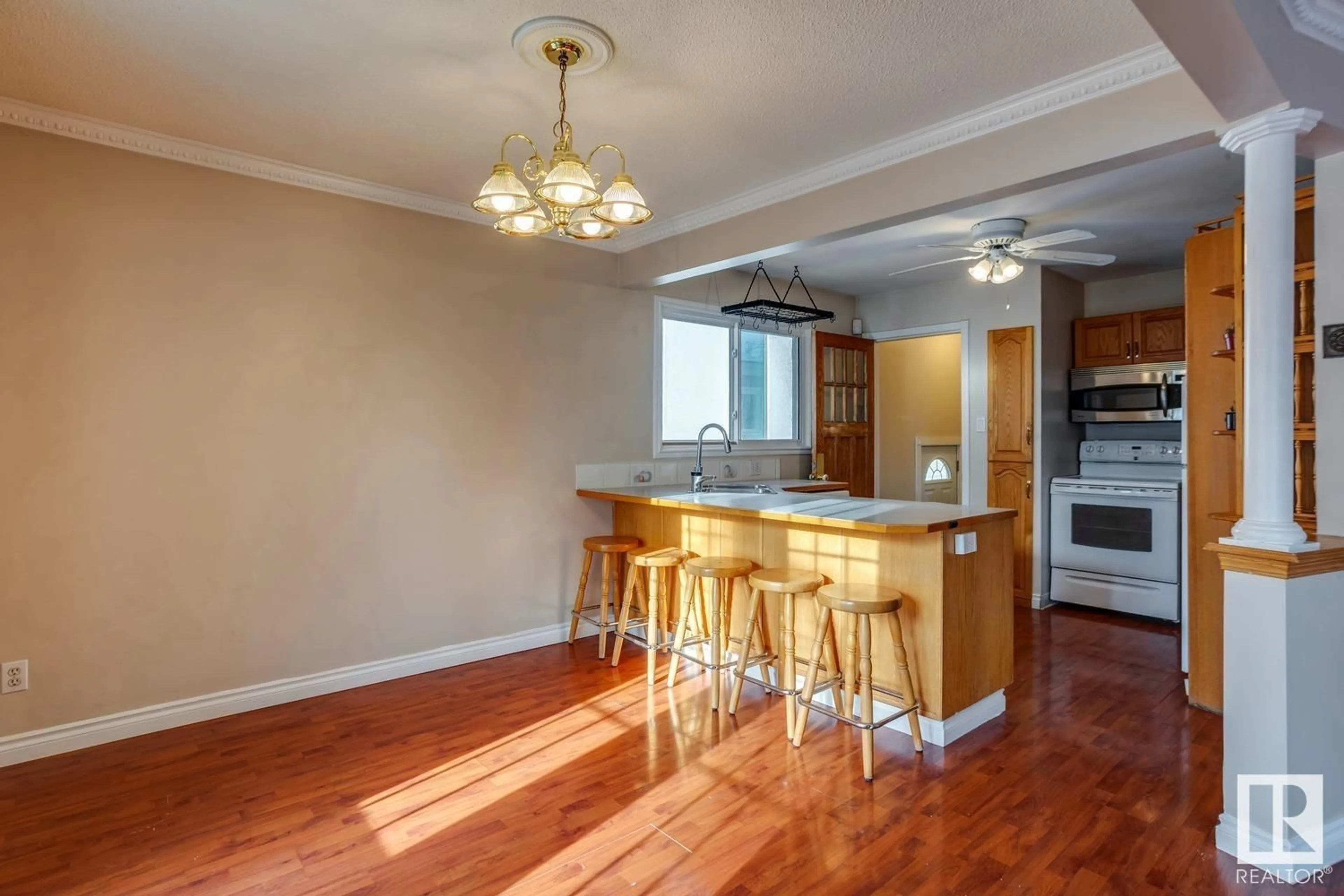 Open concept kitchen for 9136 77 AV NW, Edmonton Alberta T6C0M2