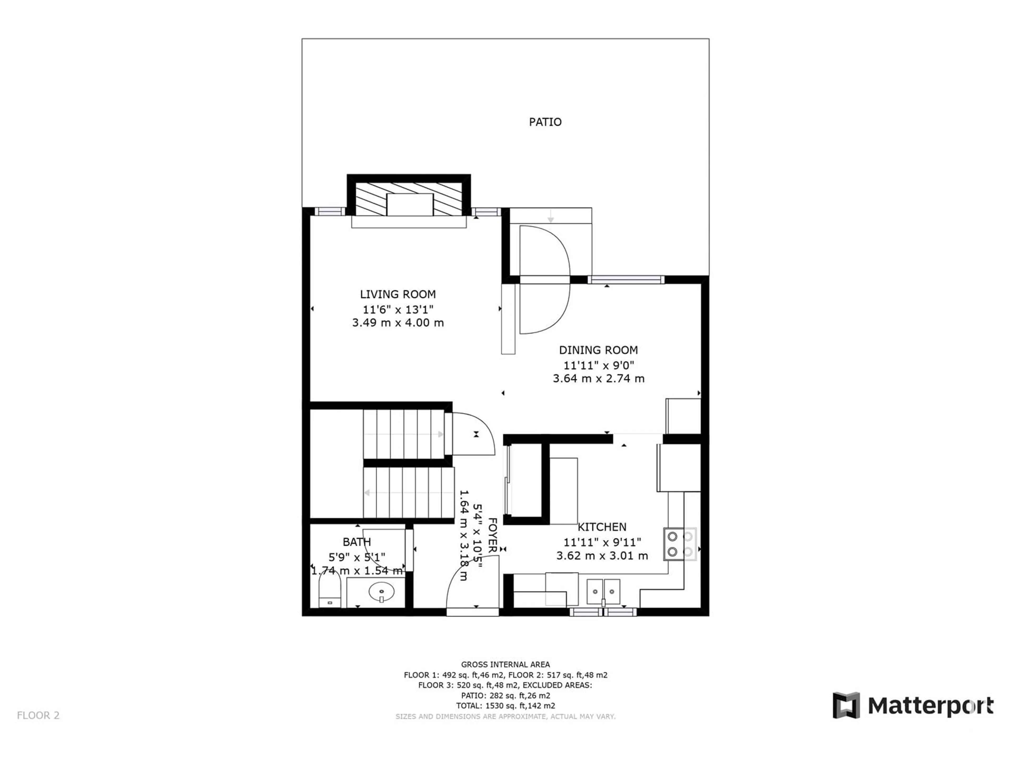 Floor plan for #7 15710 BEAUMARIS RD NW, Edmonton Alberta T5X5E2