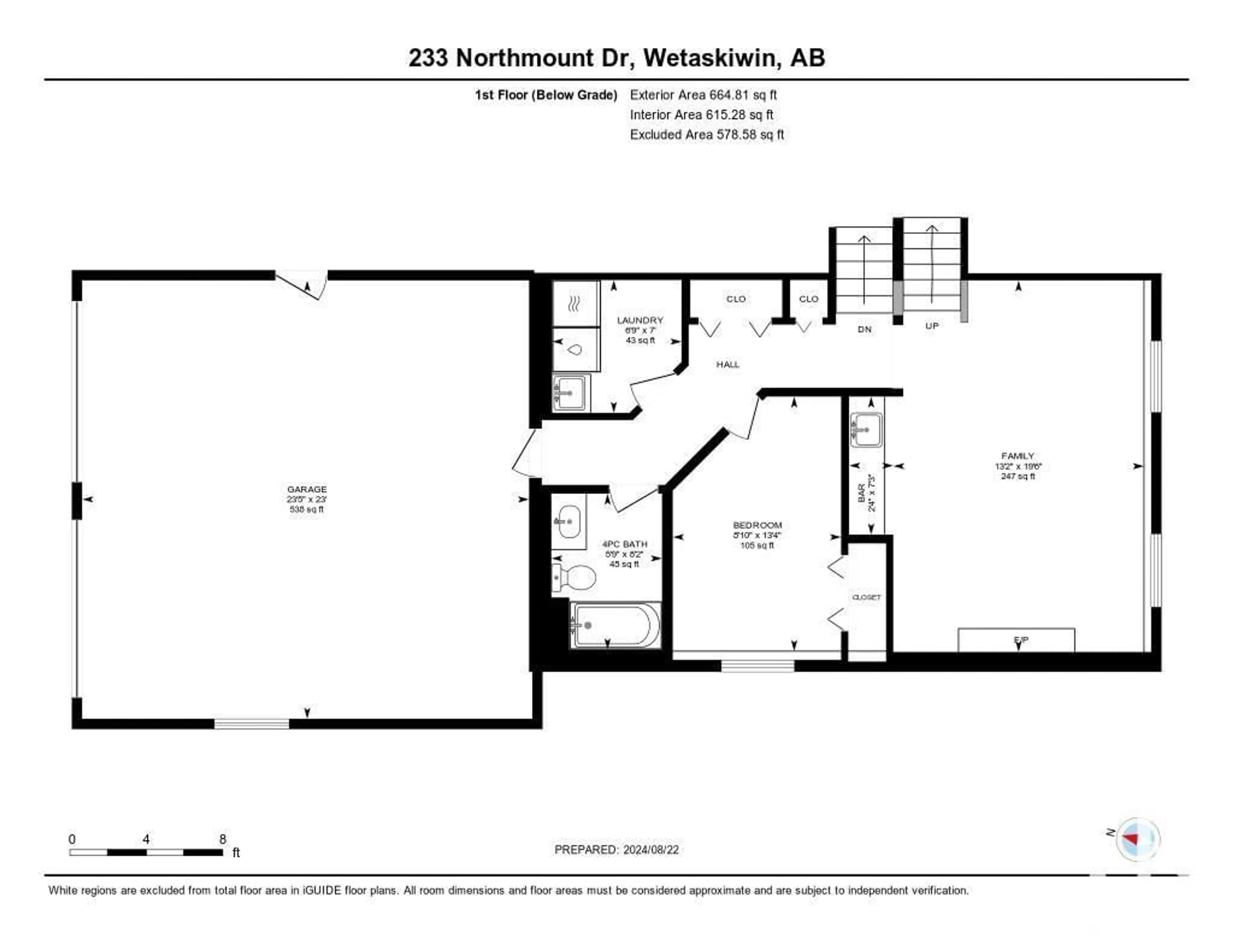 Floor plan for 233 NORTHMOUNT DR, Wetaskiwin Alberta T9A3M4