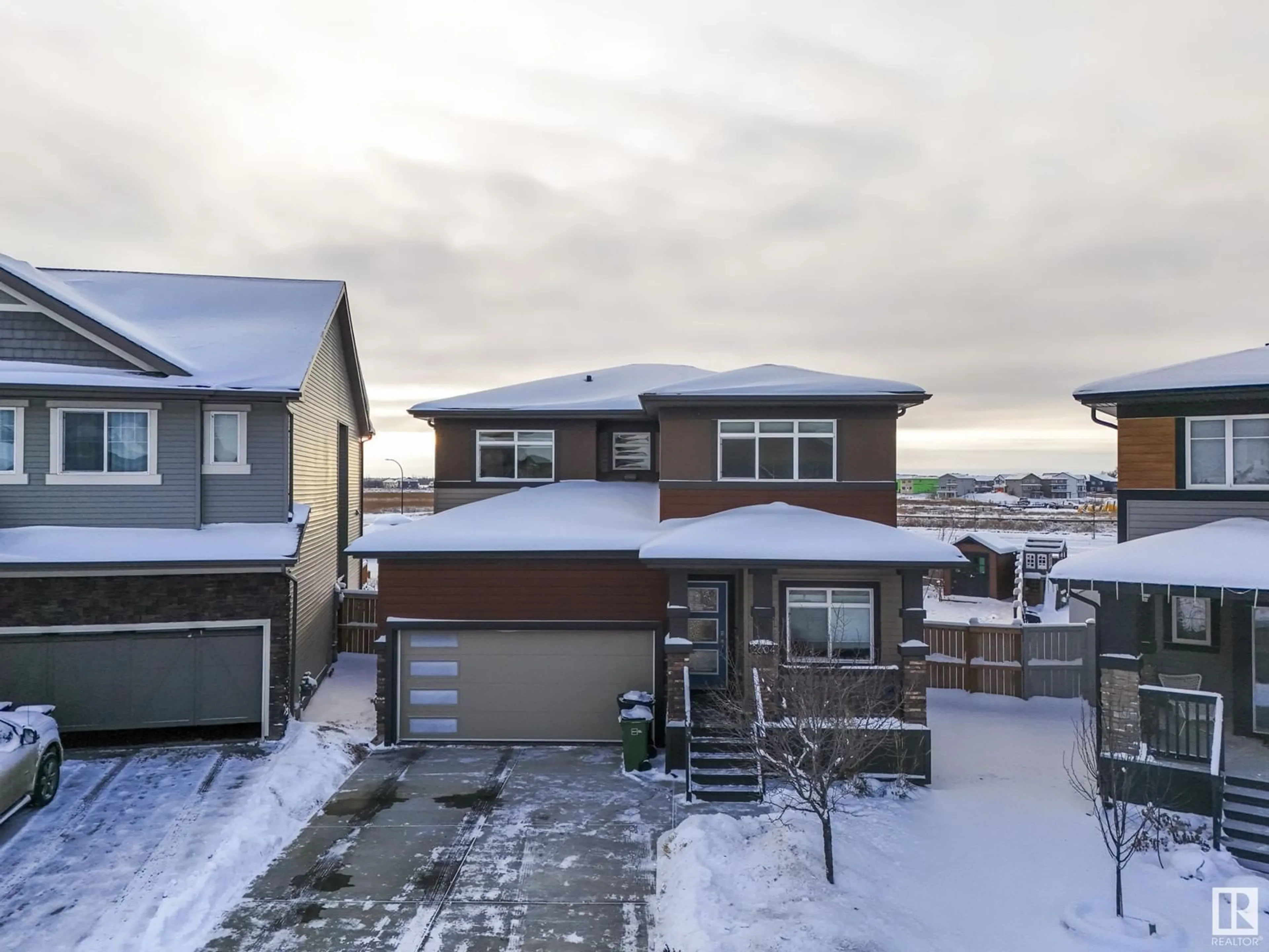 Frontside or backside of a home, the street view for 2604 198 ST NW, Edmonton Alberta T6M0X5