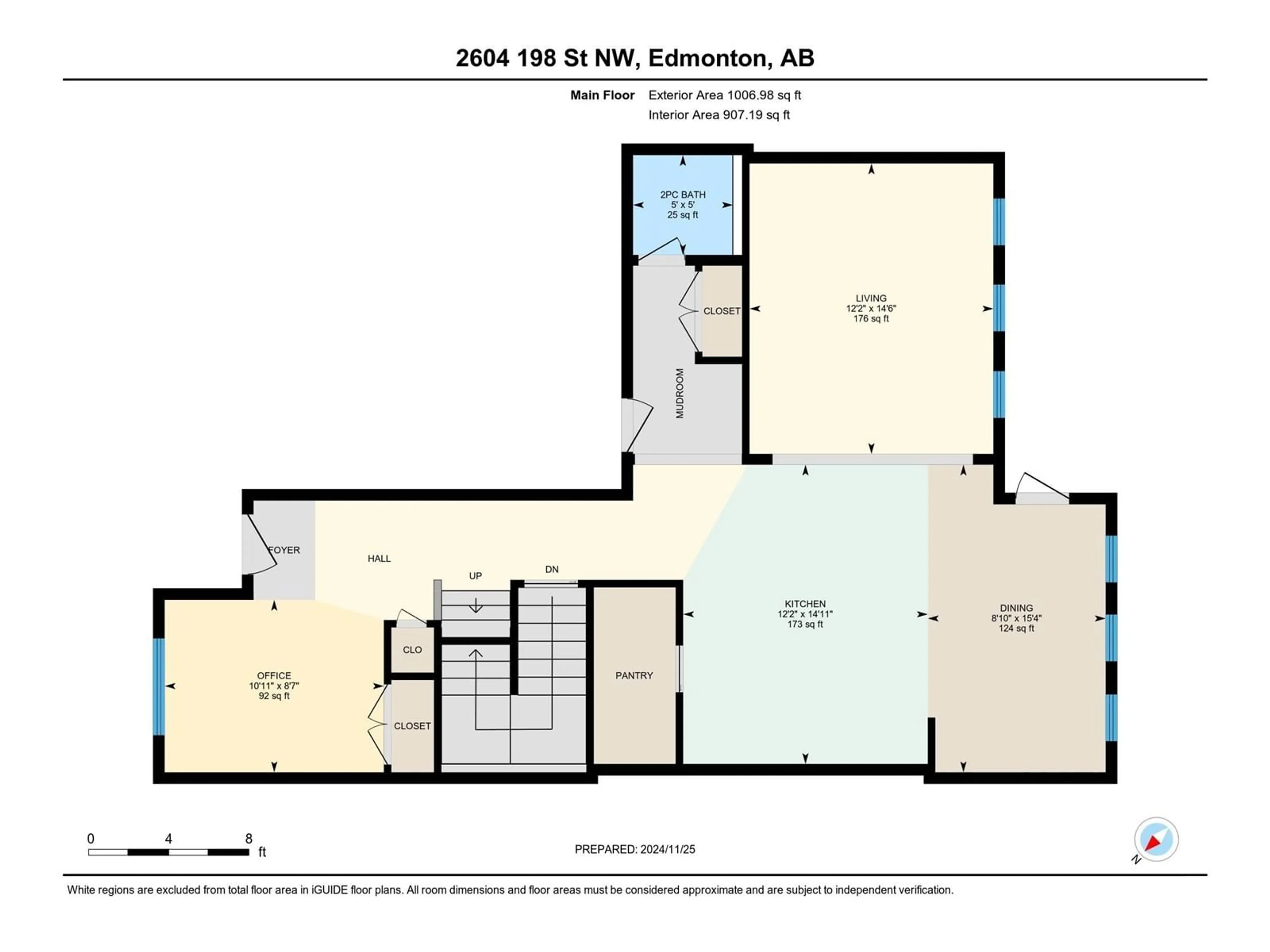 Floor plan for 2604 198 ST NW, Edmonton Alberta T6M0X5