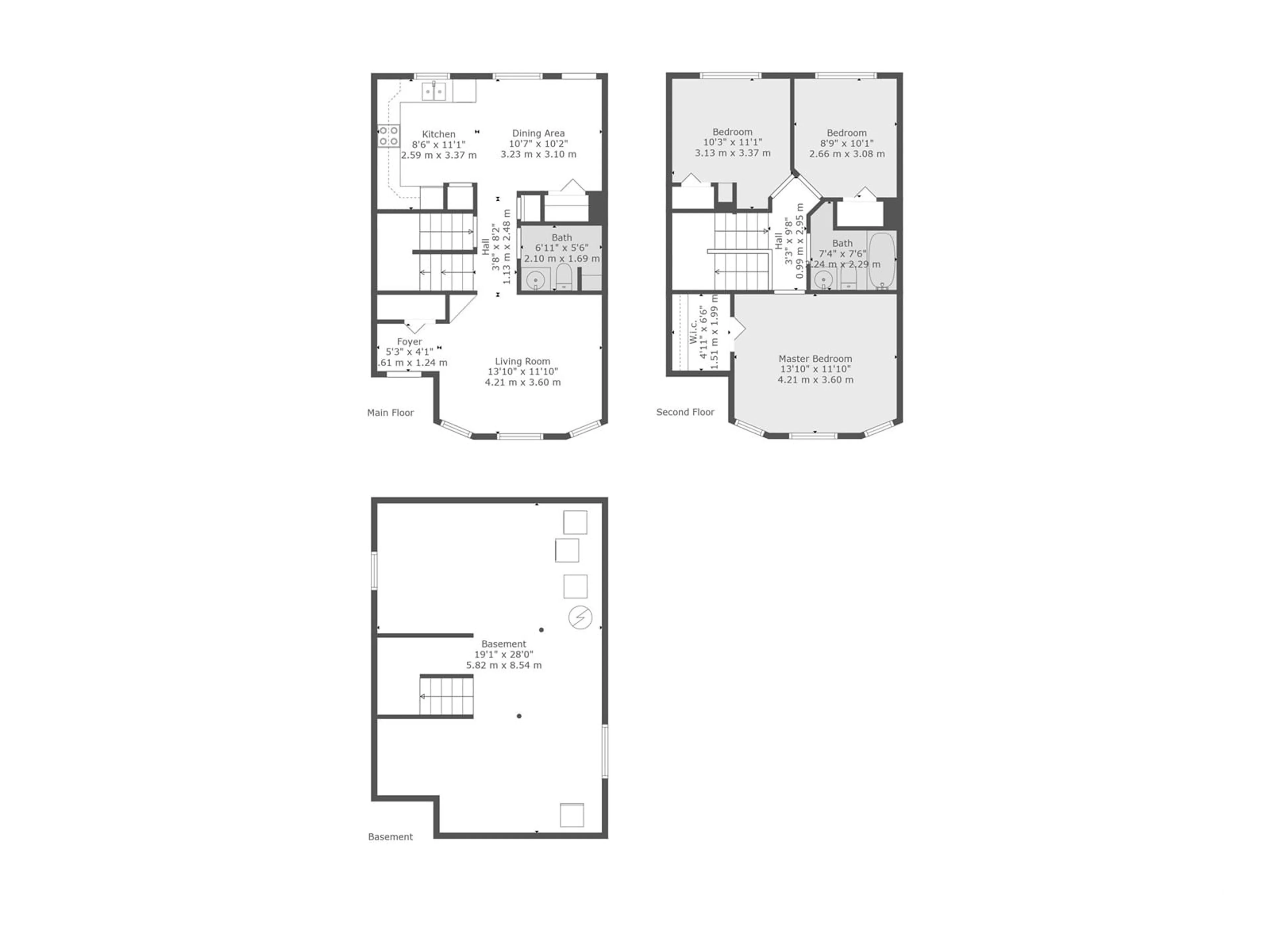 Floor plan for 315 BRINTNELL BV NW, Edmonton Alberta T5Y3J9